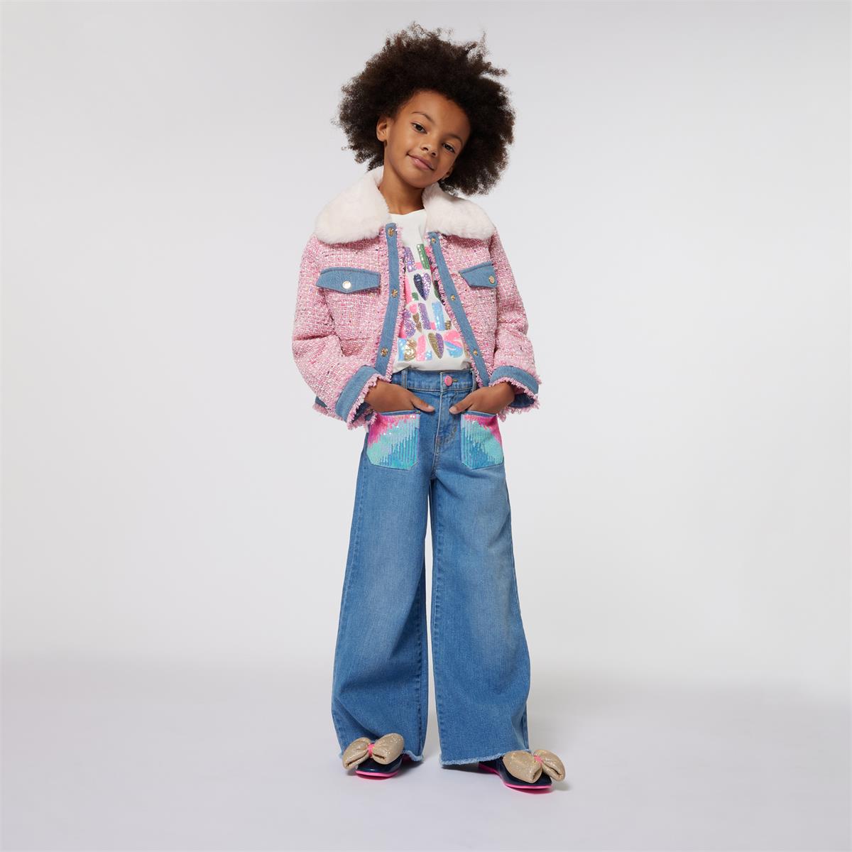 Girls Blue Denim Trousers