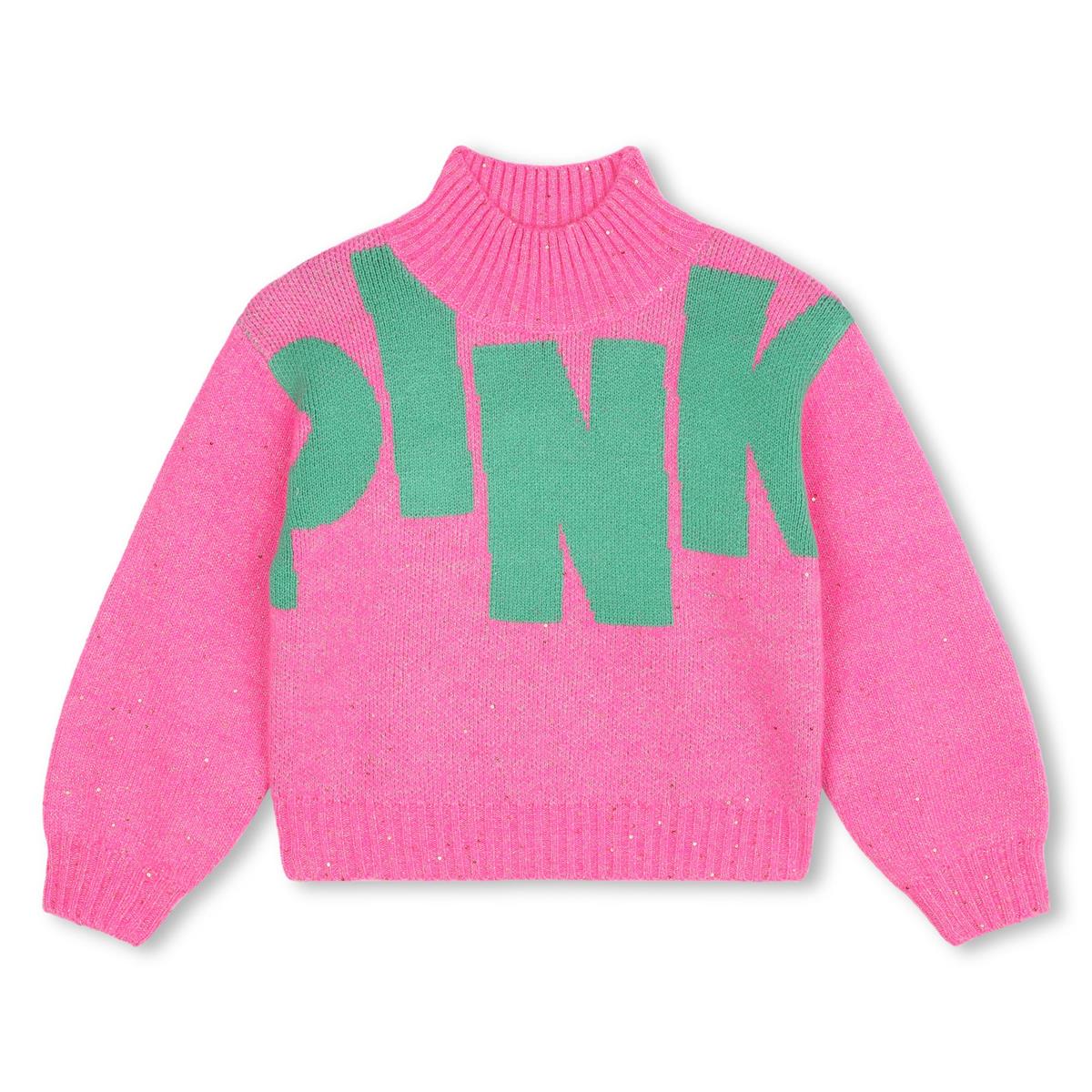 Girls Pink Knit Sweater