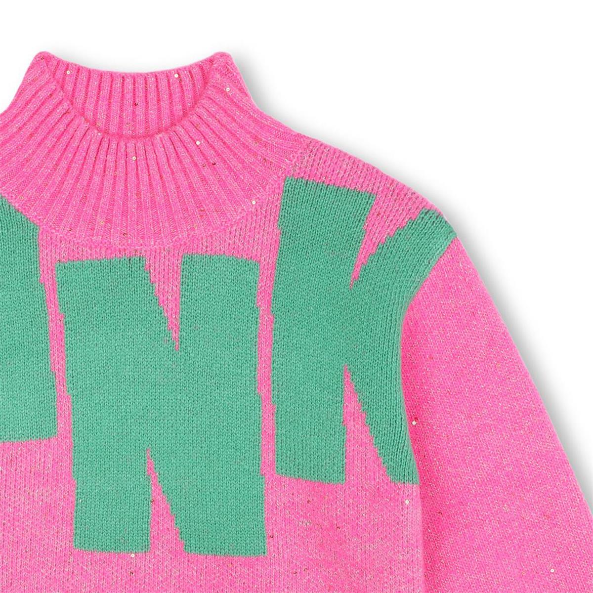 Girls Pink Knit Sweater