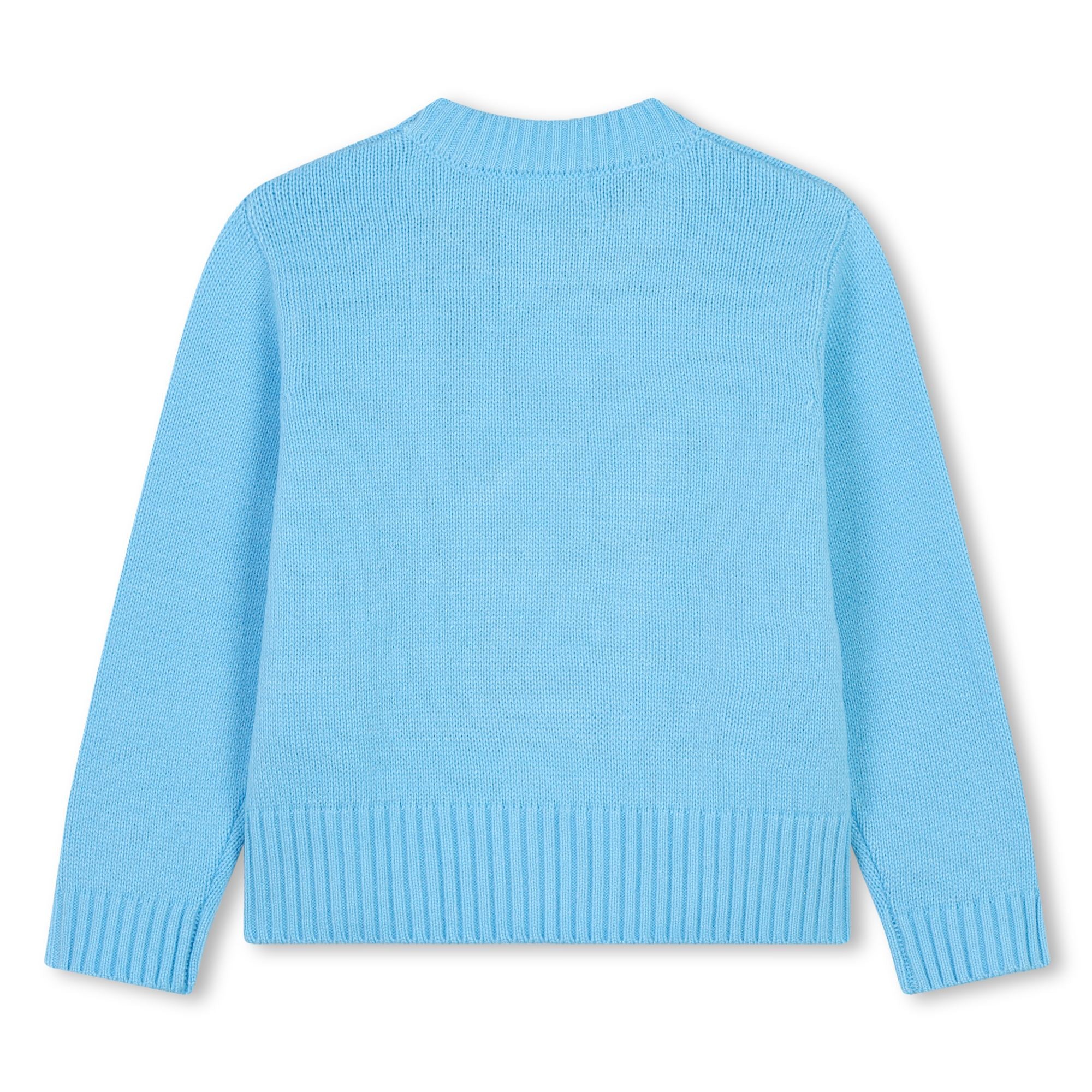 Girls Blue Knit Sweater