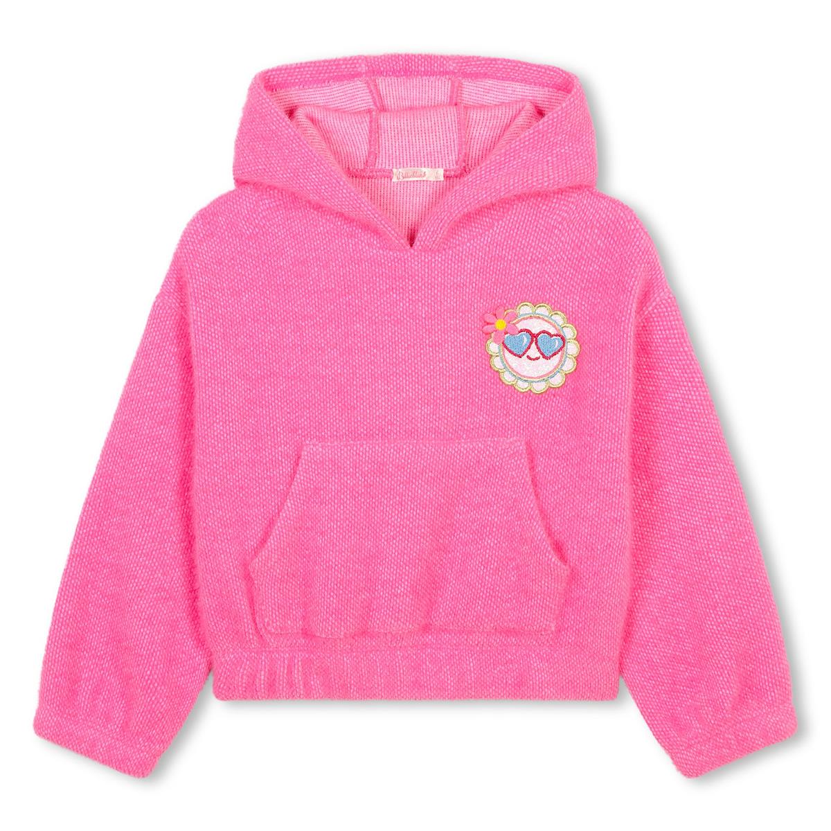 Girls Pink Hooded Sweatshirt