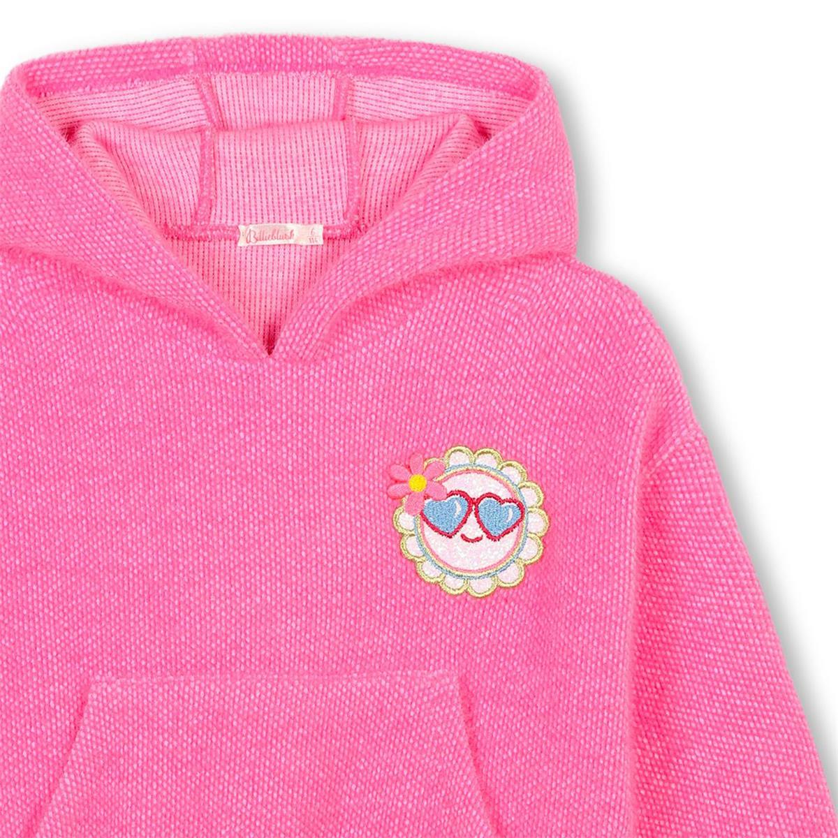 Girls Pink Hooded Sweatshirt