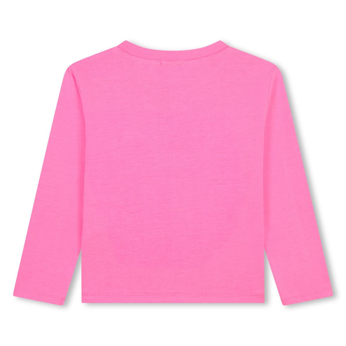 Girls Pink Cotton T-Shirt