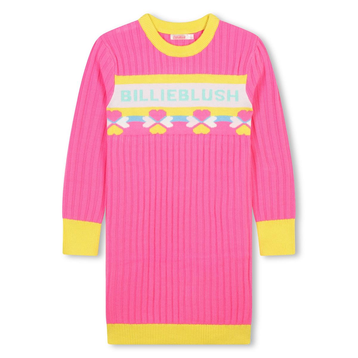 Girls Pink Knit Dress