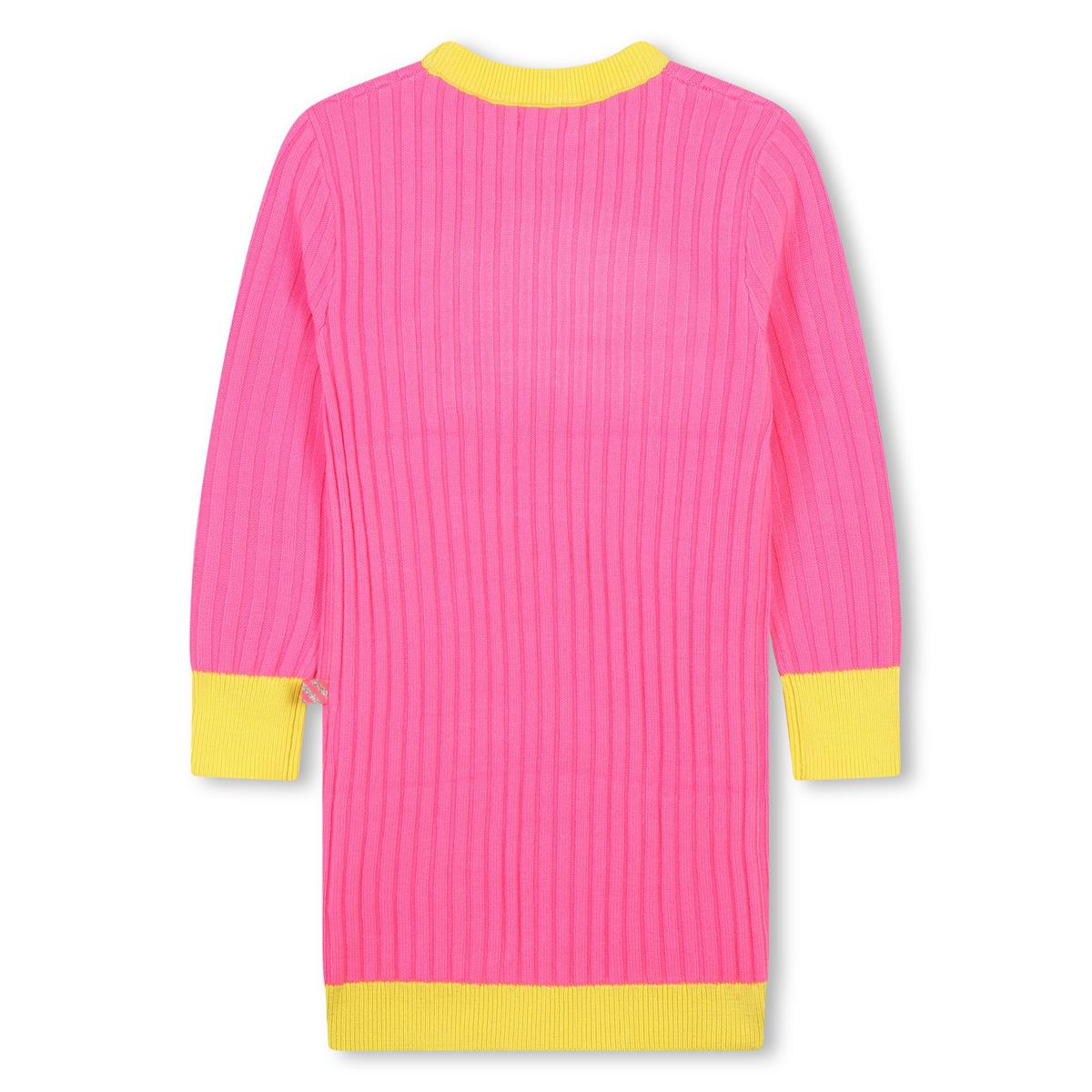 Girls Pink Knit Dress