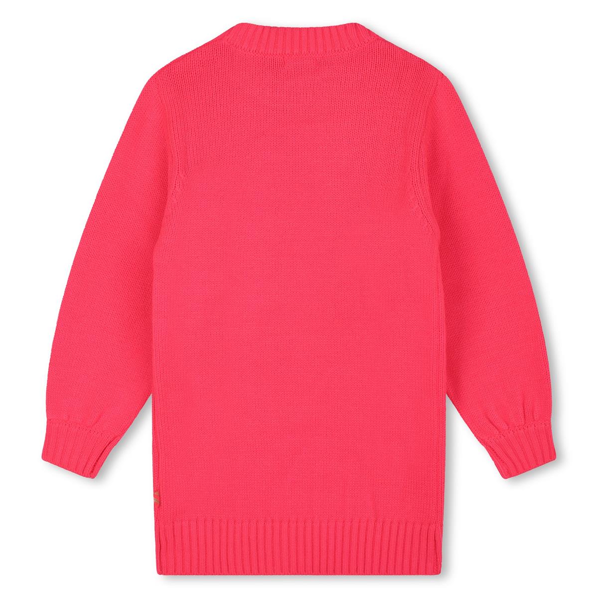 Girls Watermelon Red Knit Dress