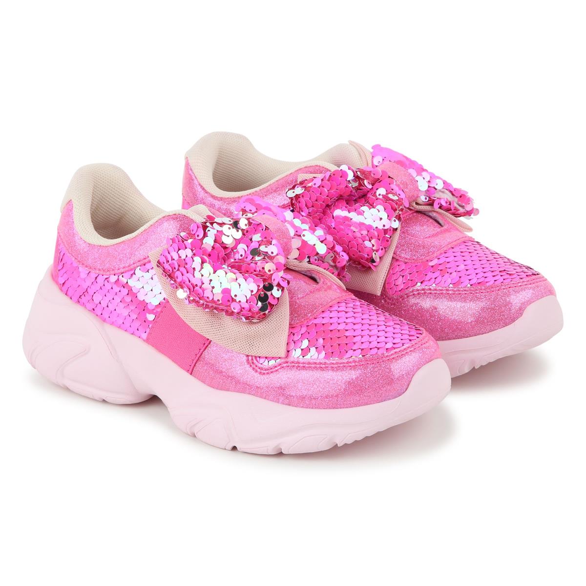 Girls Pink Sequins Shoes