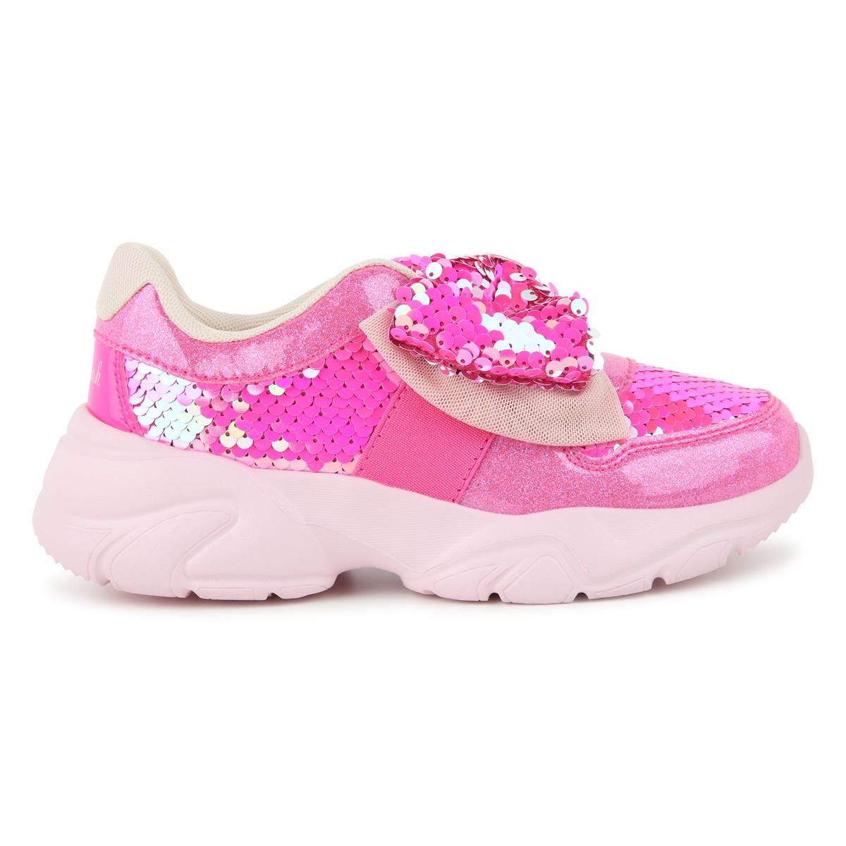 Girls Pink Sequins Shoes