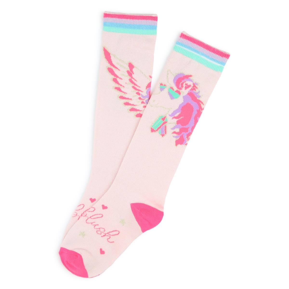 Girls Pink Cotton Socks