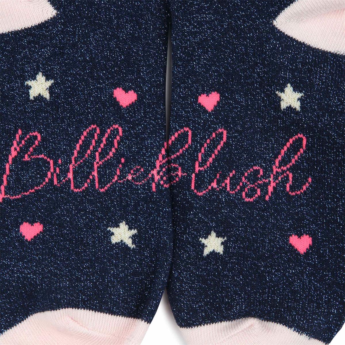 Girls Dark Blue Cotton Socks