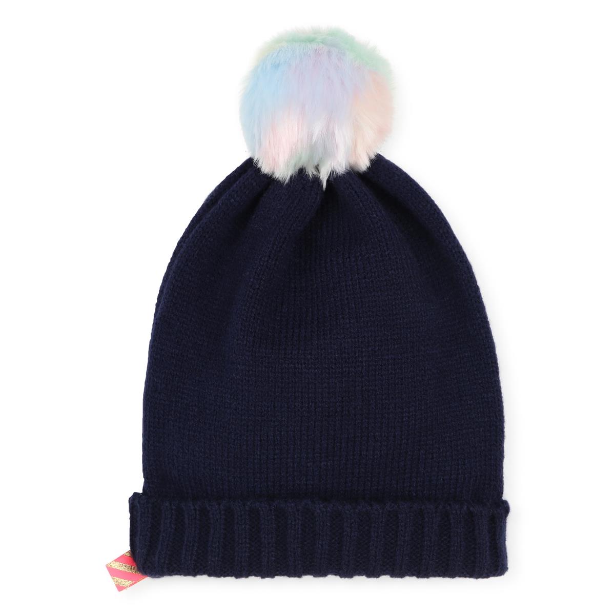 Girls Dark Blue Knit Hat