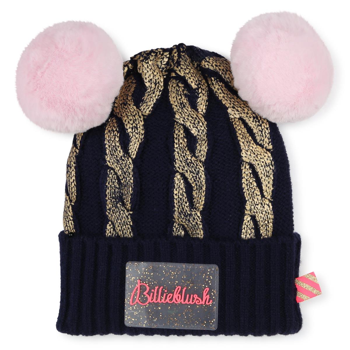 Girls Dark Blue Knit Hat