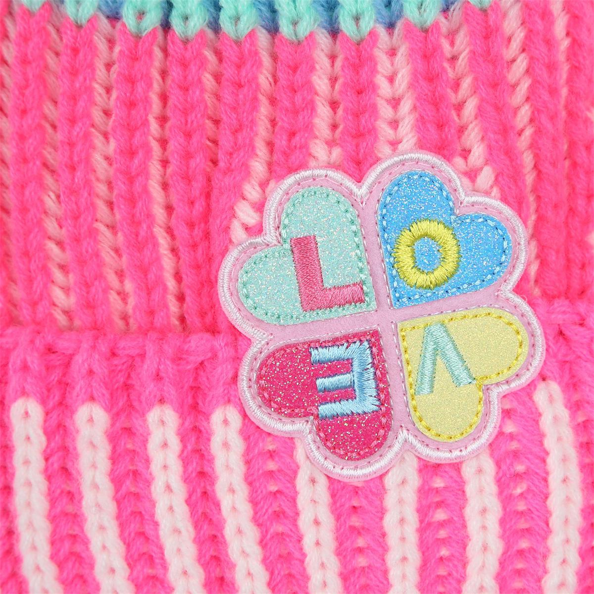 Girls Pink Knit Hat