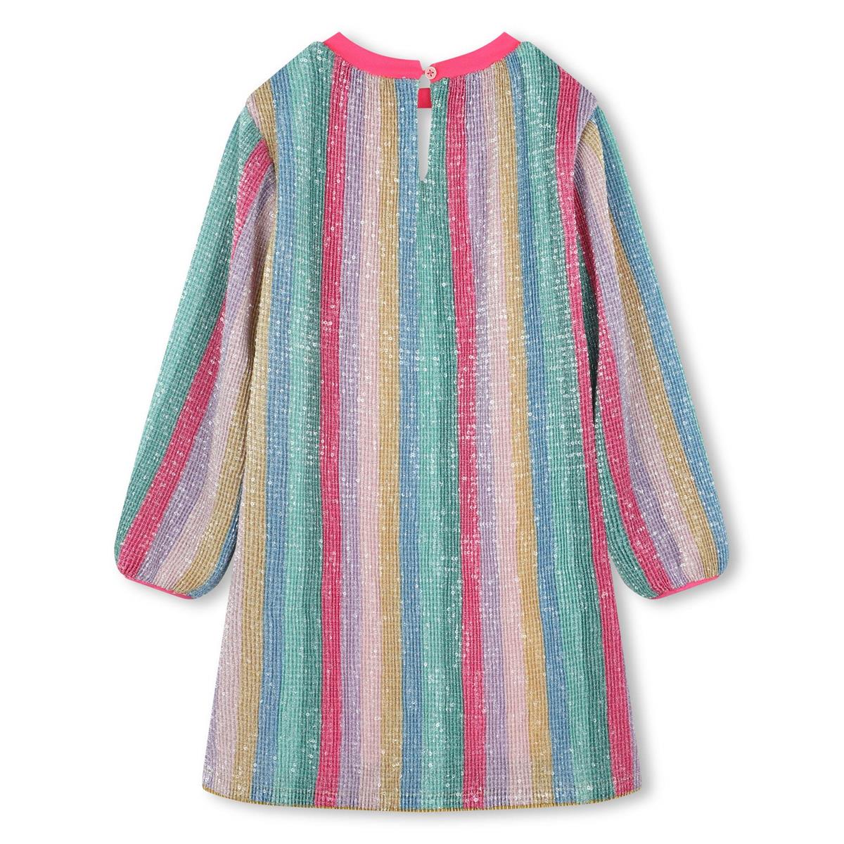 Girls Multicolor Stripes Dress