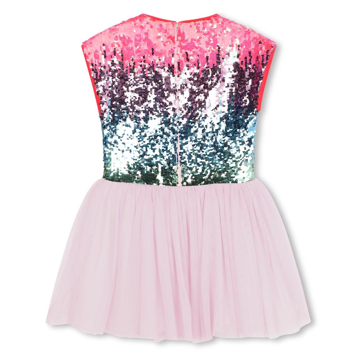 Girls Multicolor Sequin Dress