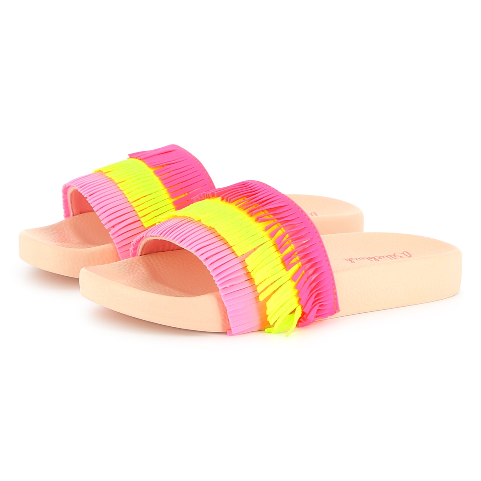 Girls Multicolor Tassel Slippers