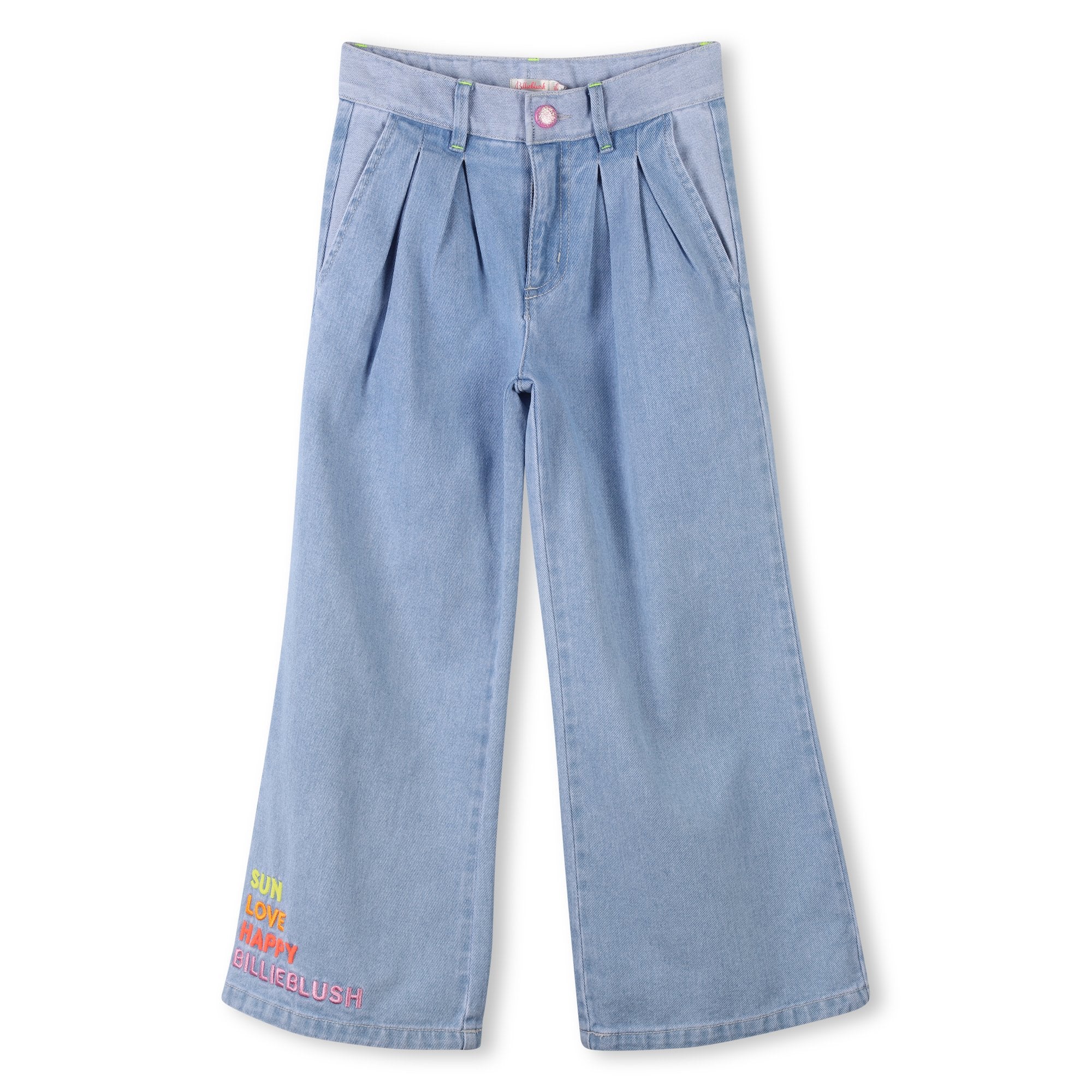 Girls Light Blue Denim Trousers