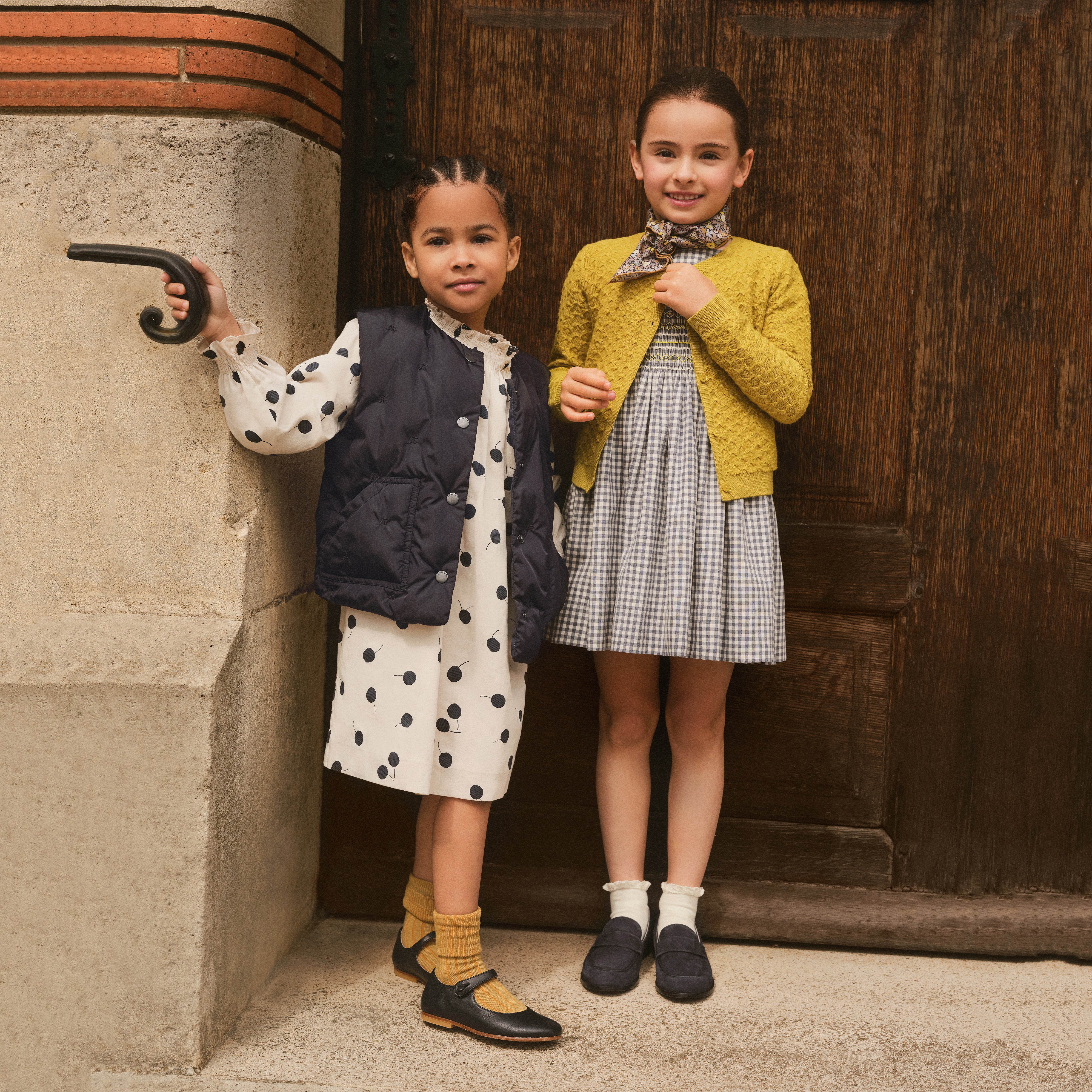 Girls Mustard Yellow Wool Cardigan