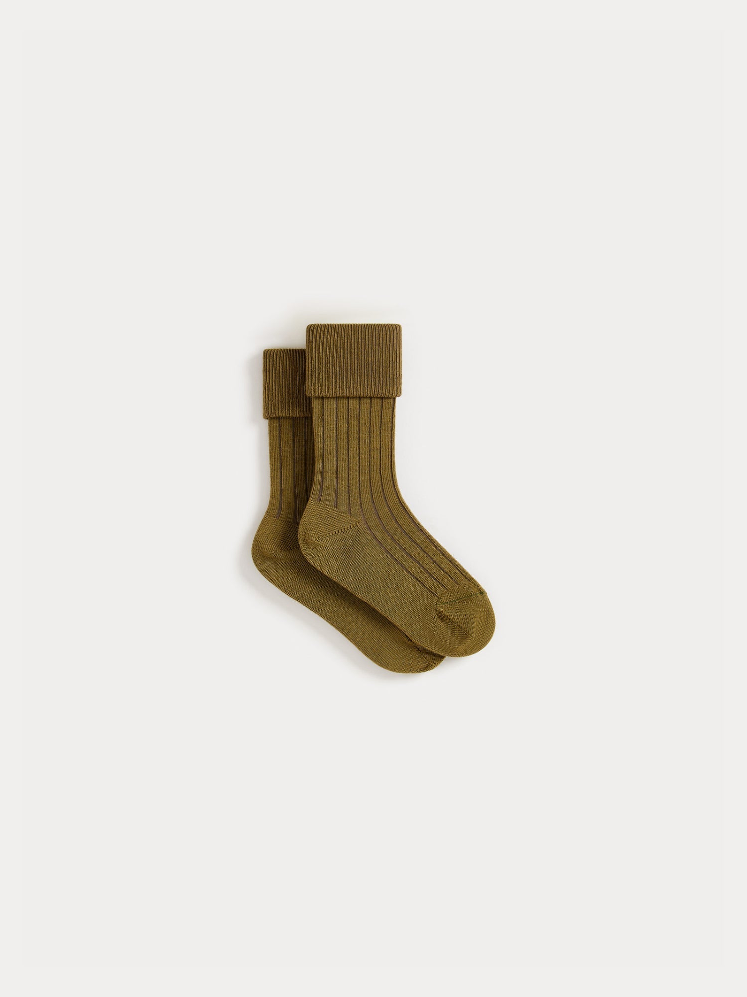 Boys & Girls Olive Cotton Socks