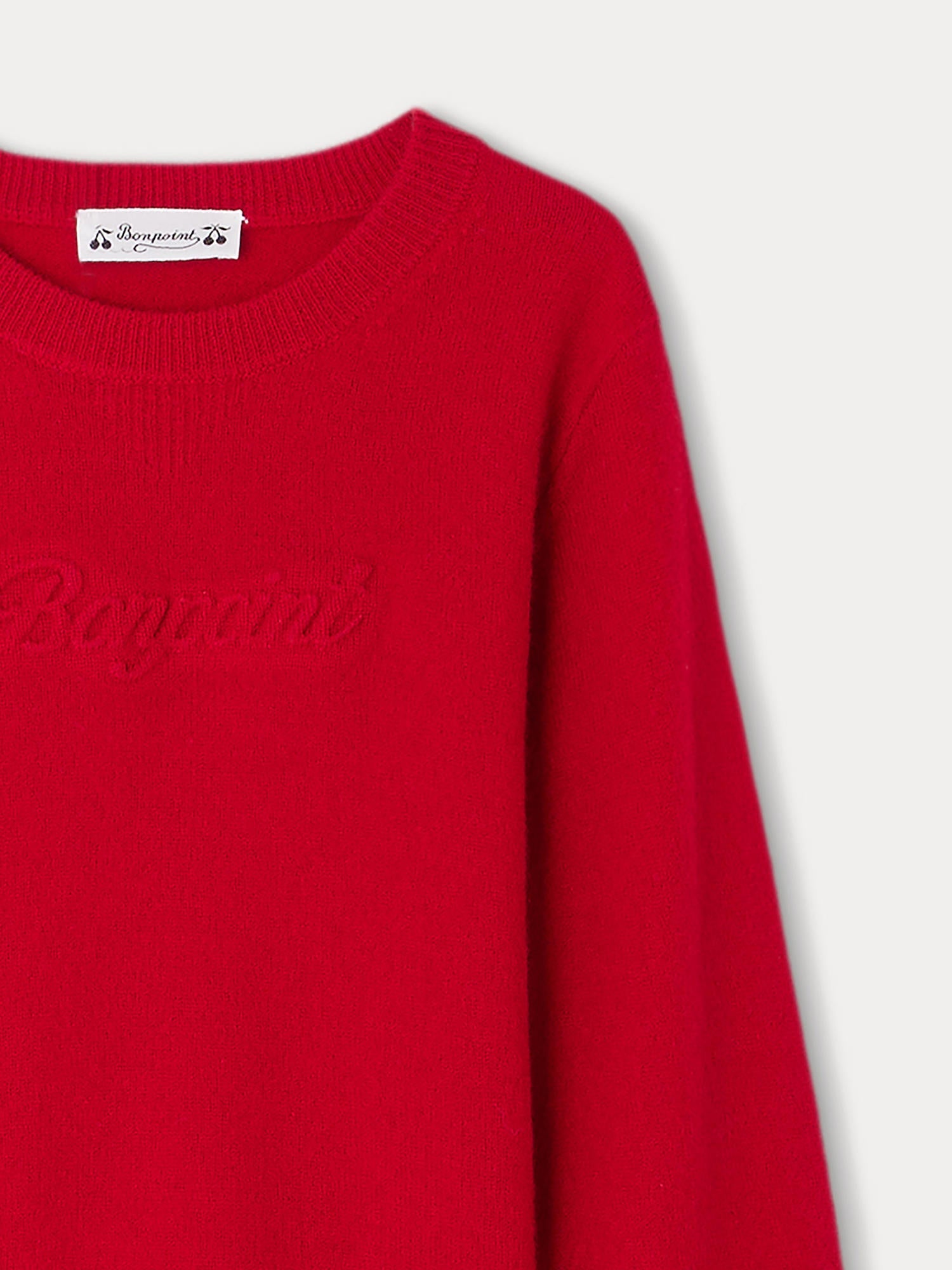 Boys Red Wool Sweater