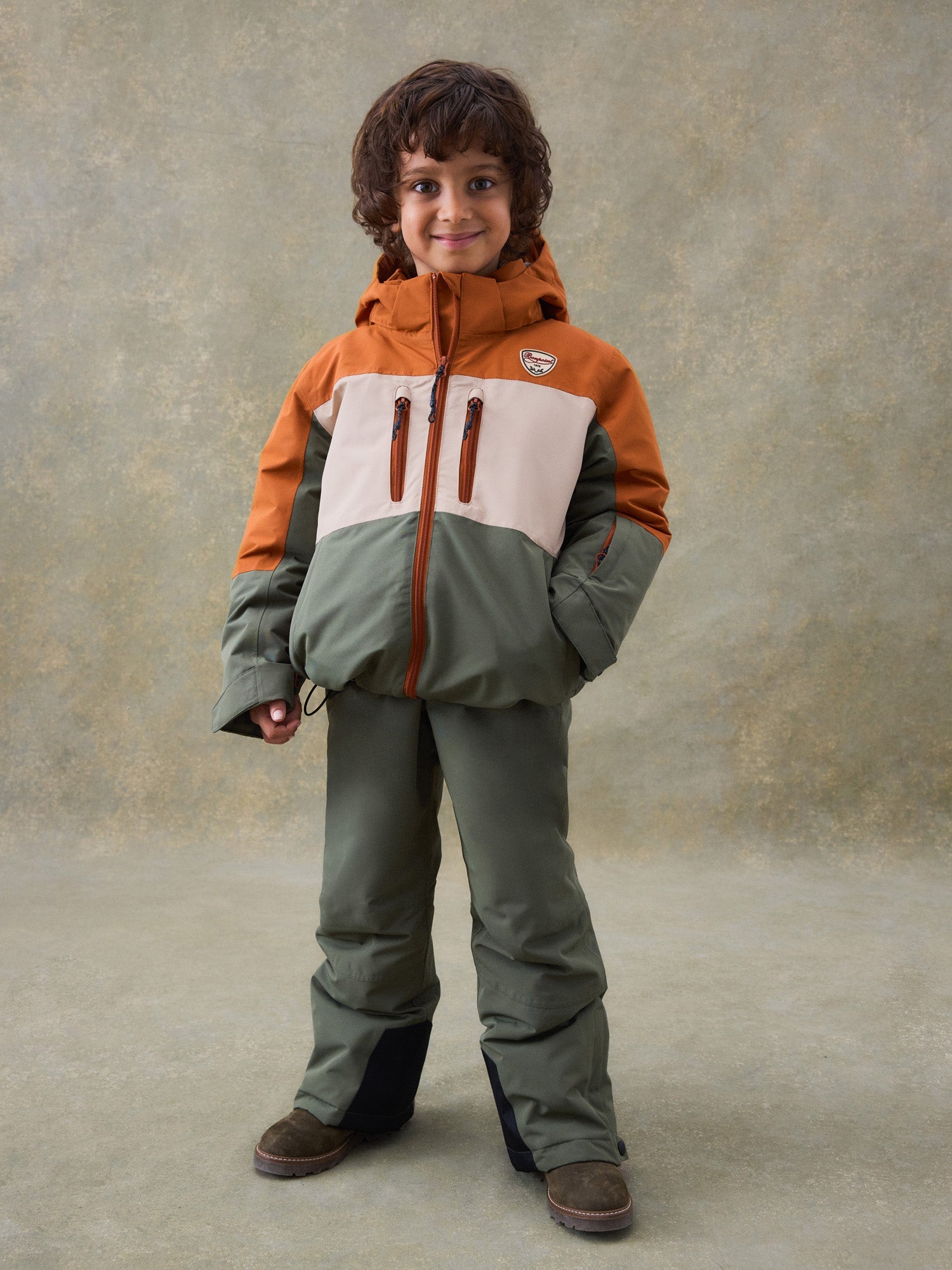 Boys Orange Ski Jacket