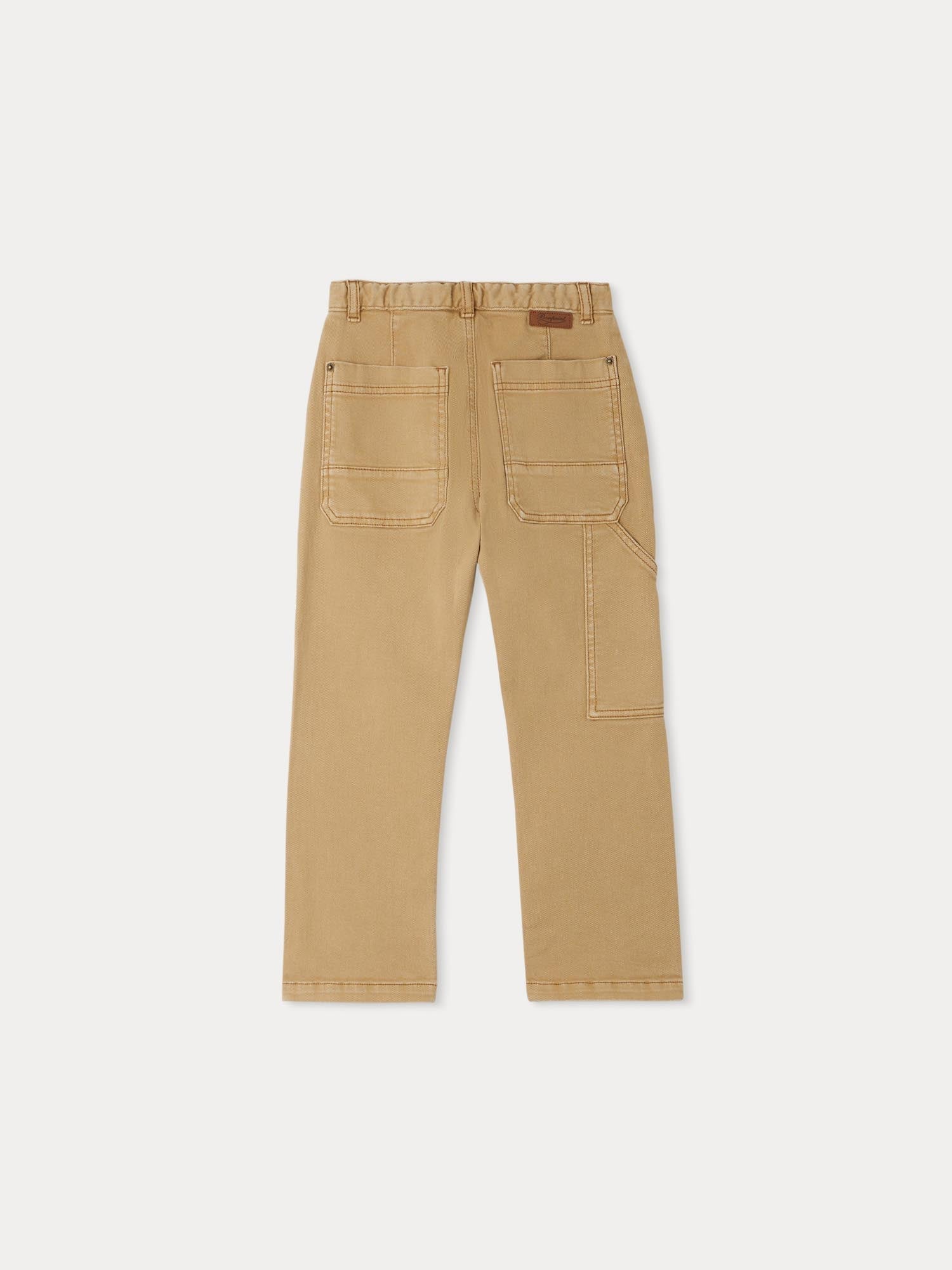 Boys Beige Cotton Trousers