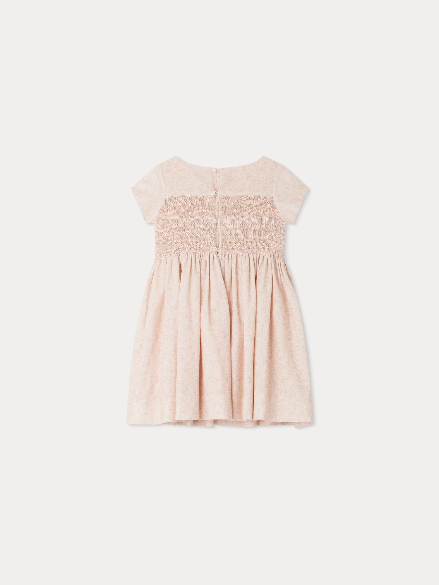 Girls Rose Velvet Dress