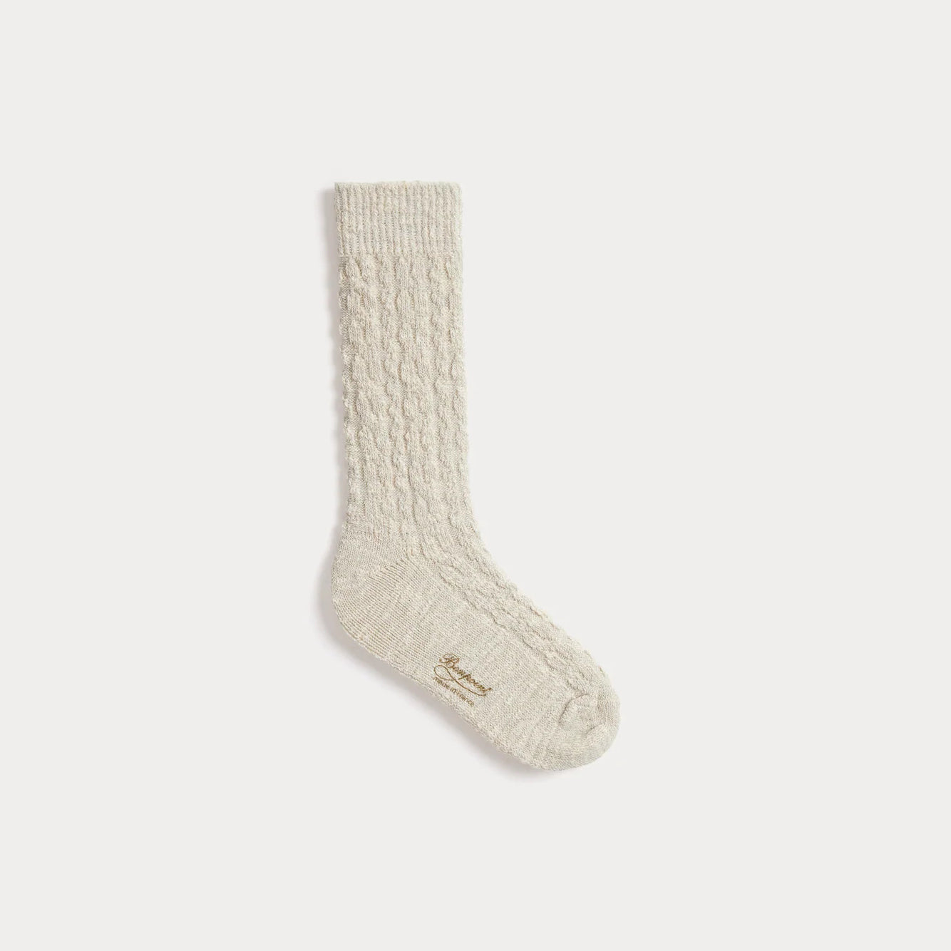 Girls Beige Cotton Socks