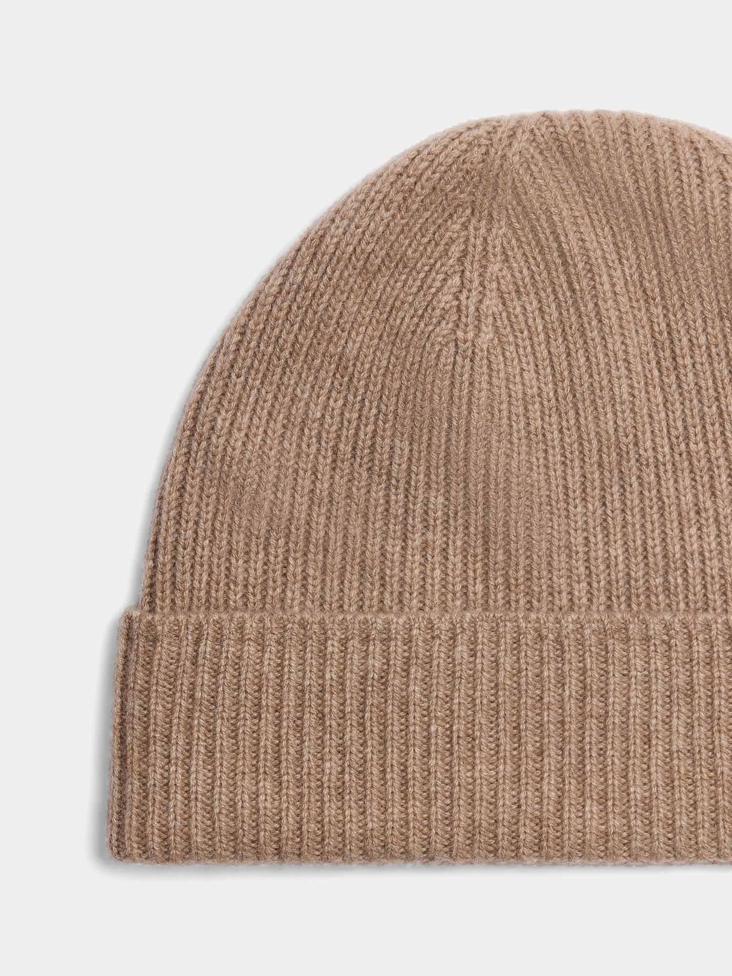 Boys Camel Cashmere Hat