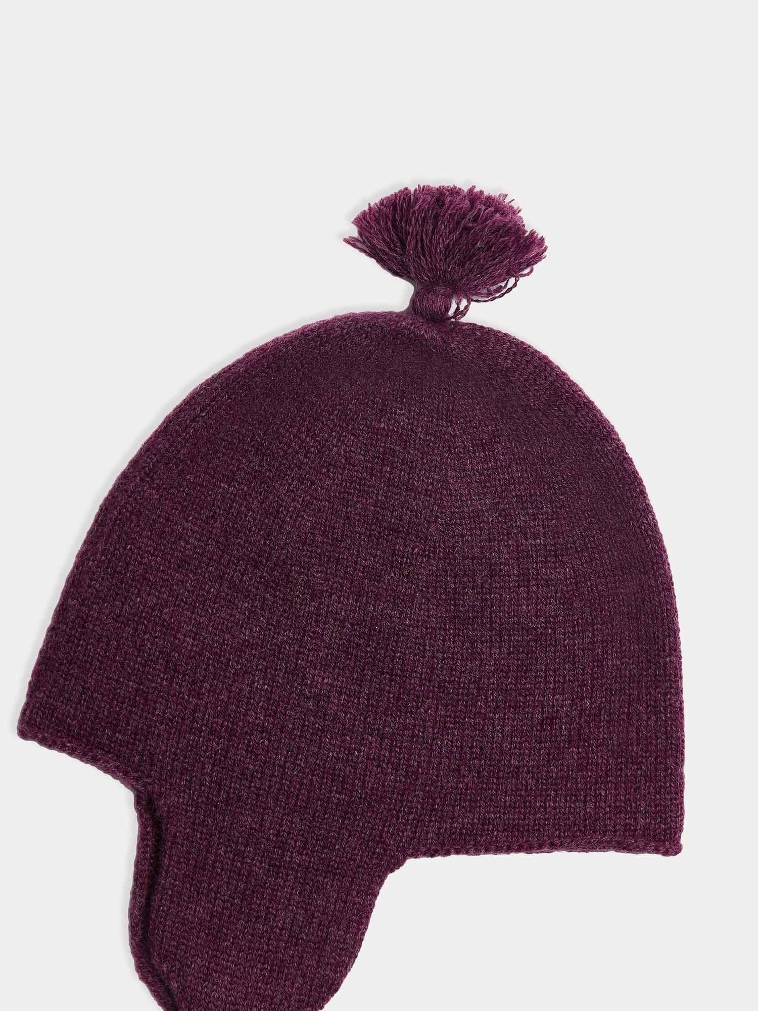 Baby Boys & Girls Purple Cashmere Hat