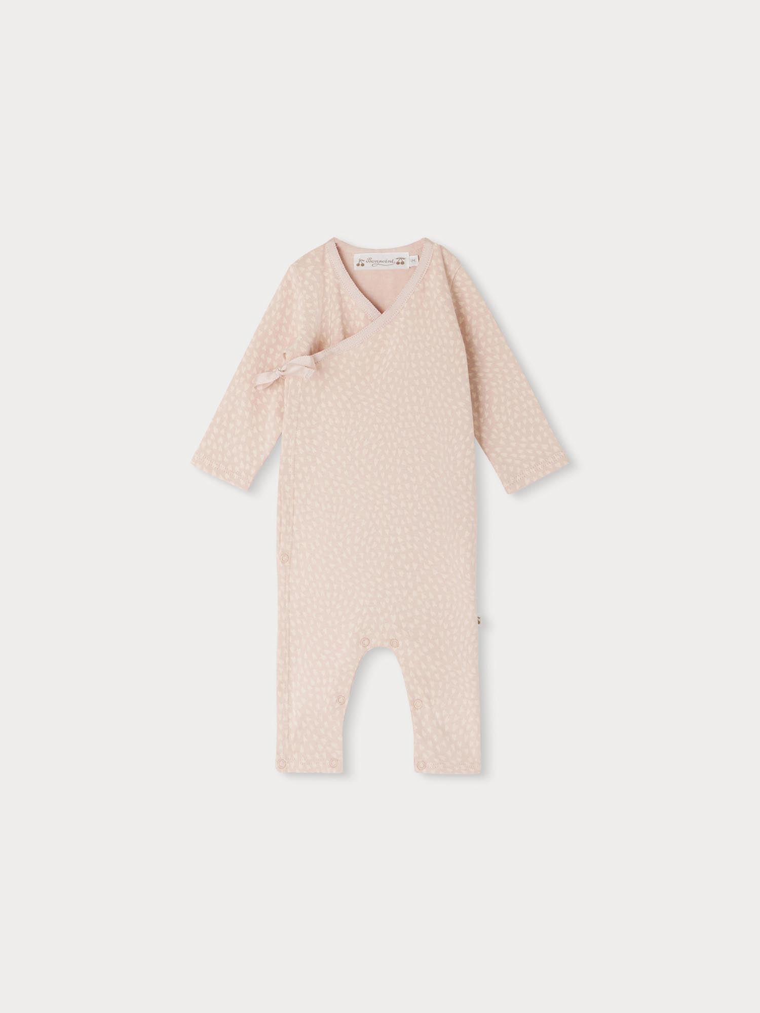 Baby Girls Rose Cotton Babysuit