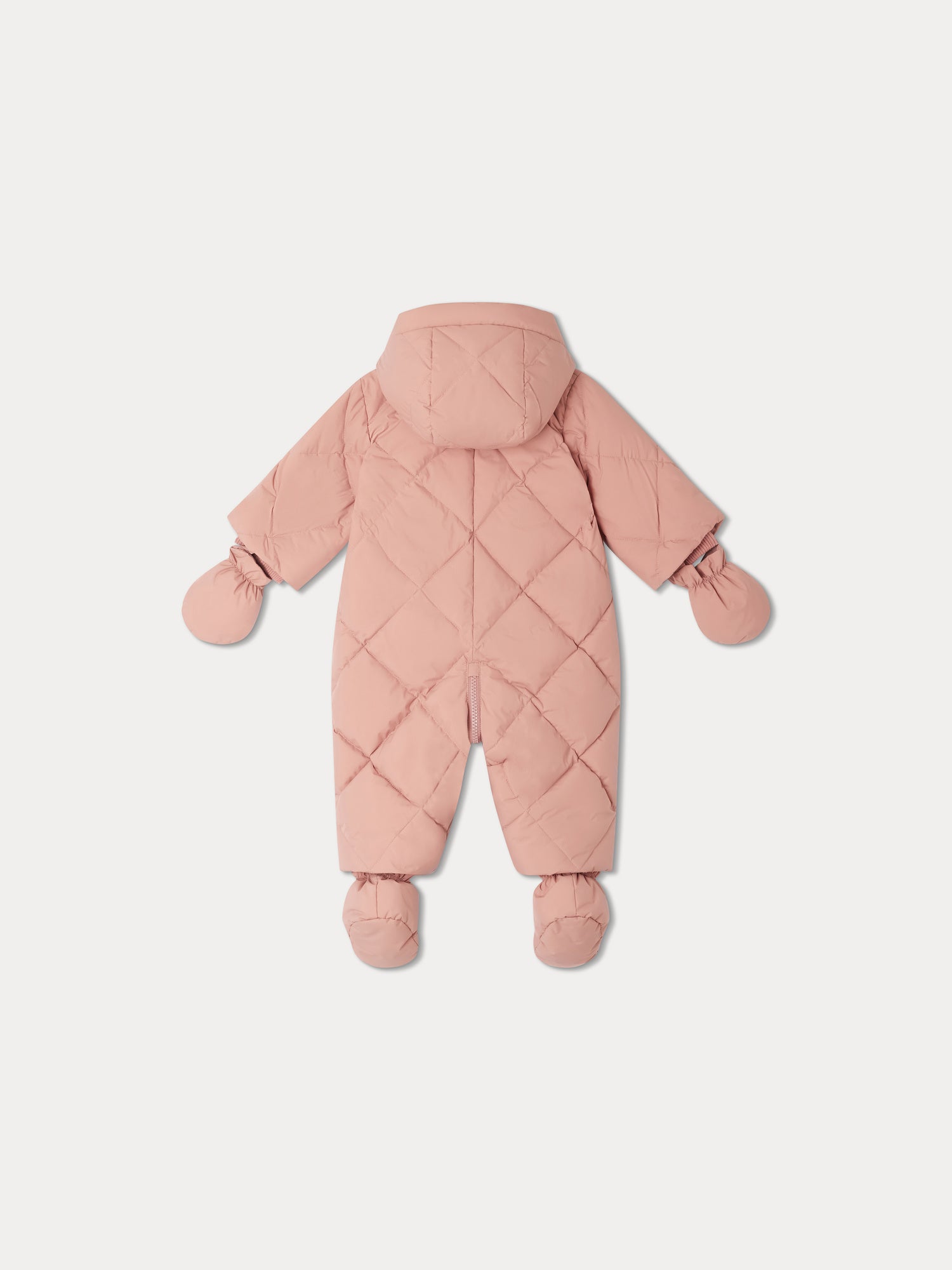 Baby Boys & Girls Pink Padded Down Babysuit