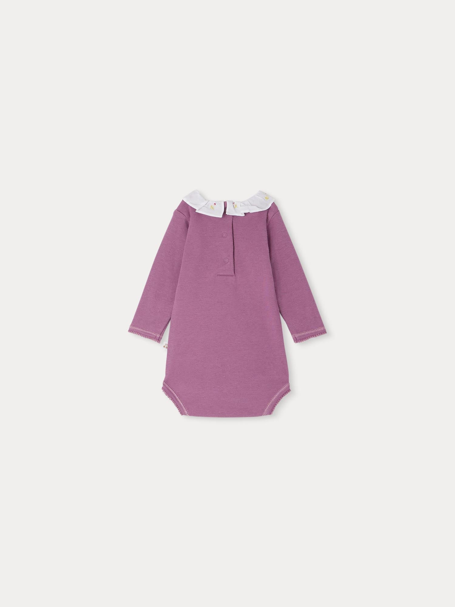 Baby Girls Purple Cotton Babysuits