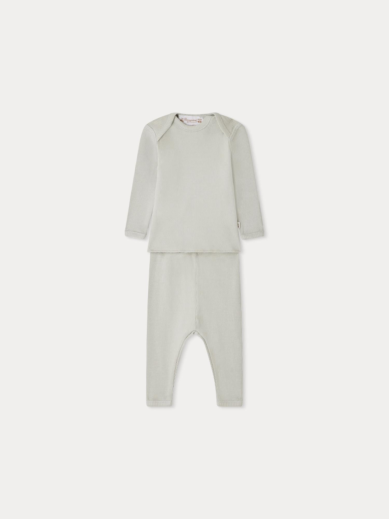 Baby Boys & Girls Light Grey Cotton Set