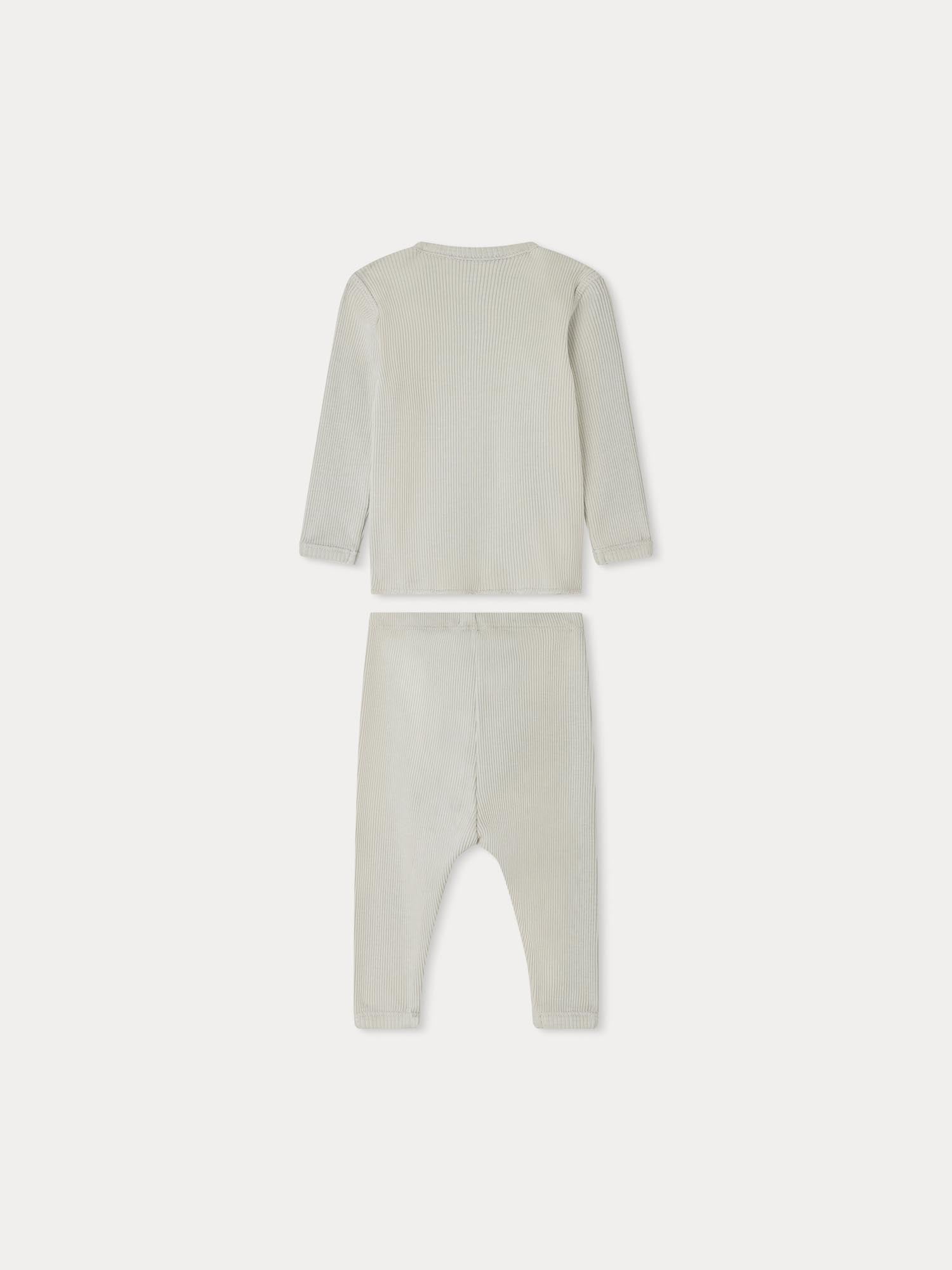 Baby Boys & Girls Light Grey Cotton Set