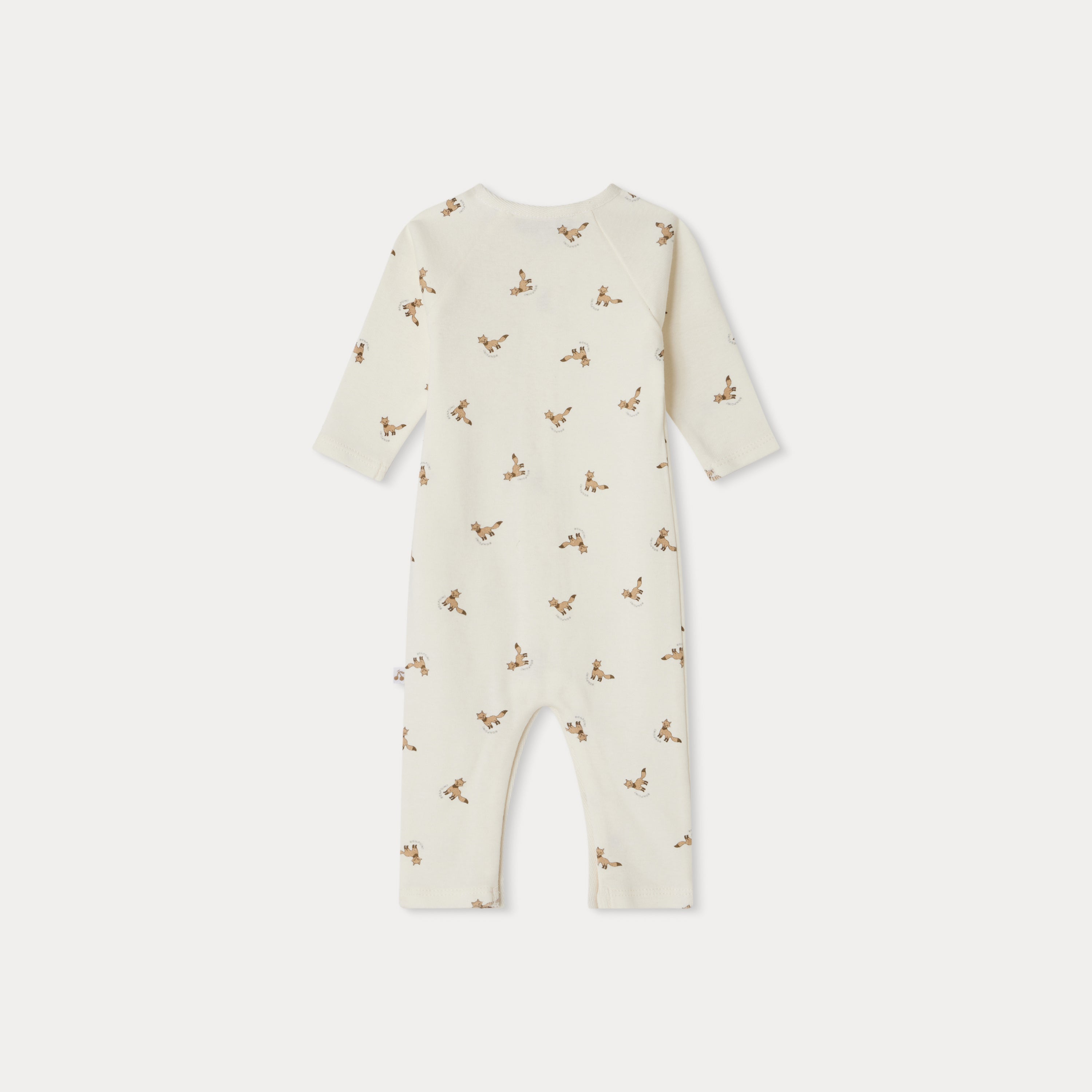 Baby Boys & Girls White Printed Cotton Babysuit