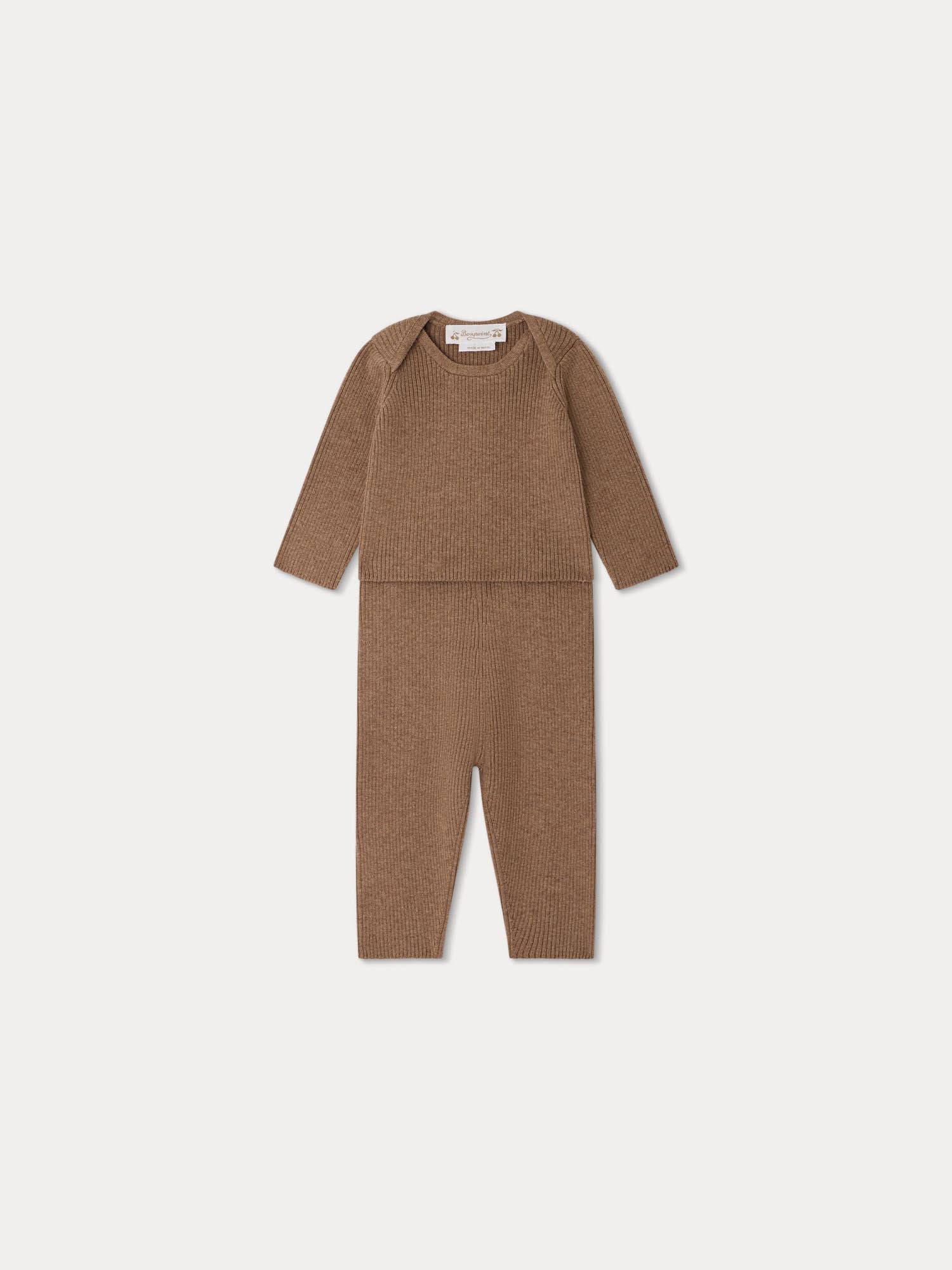 Baby Boys & Girls Brown Wool Set