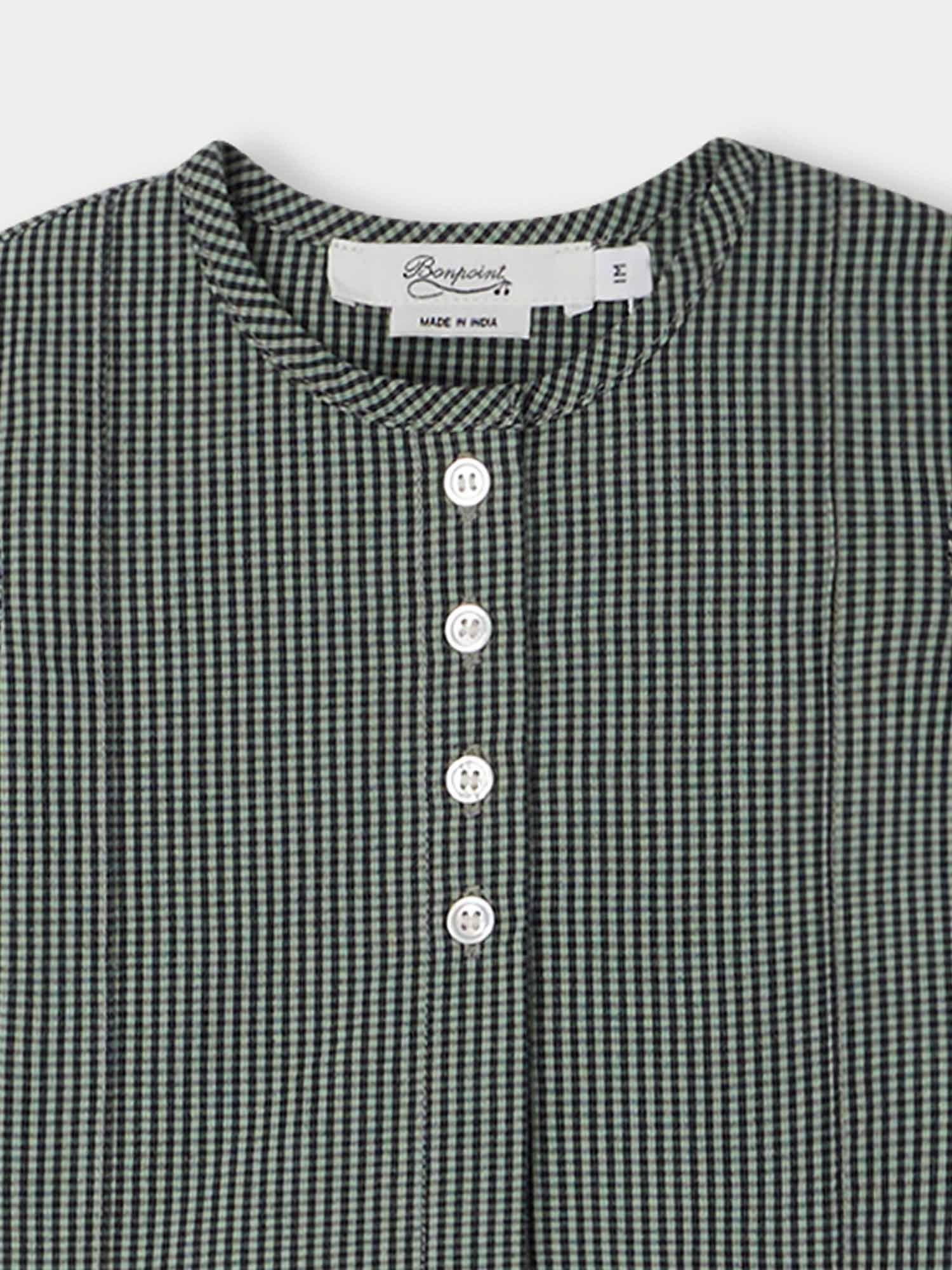 Baby Boys Green Check Cardigan