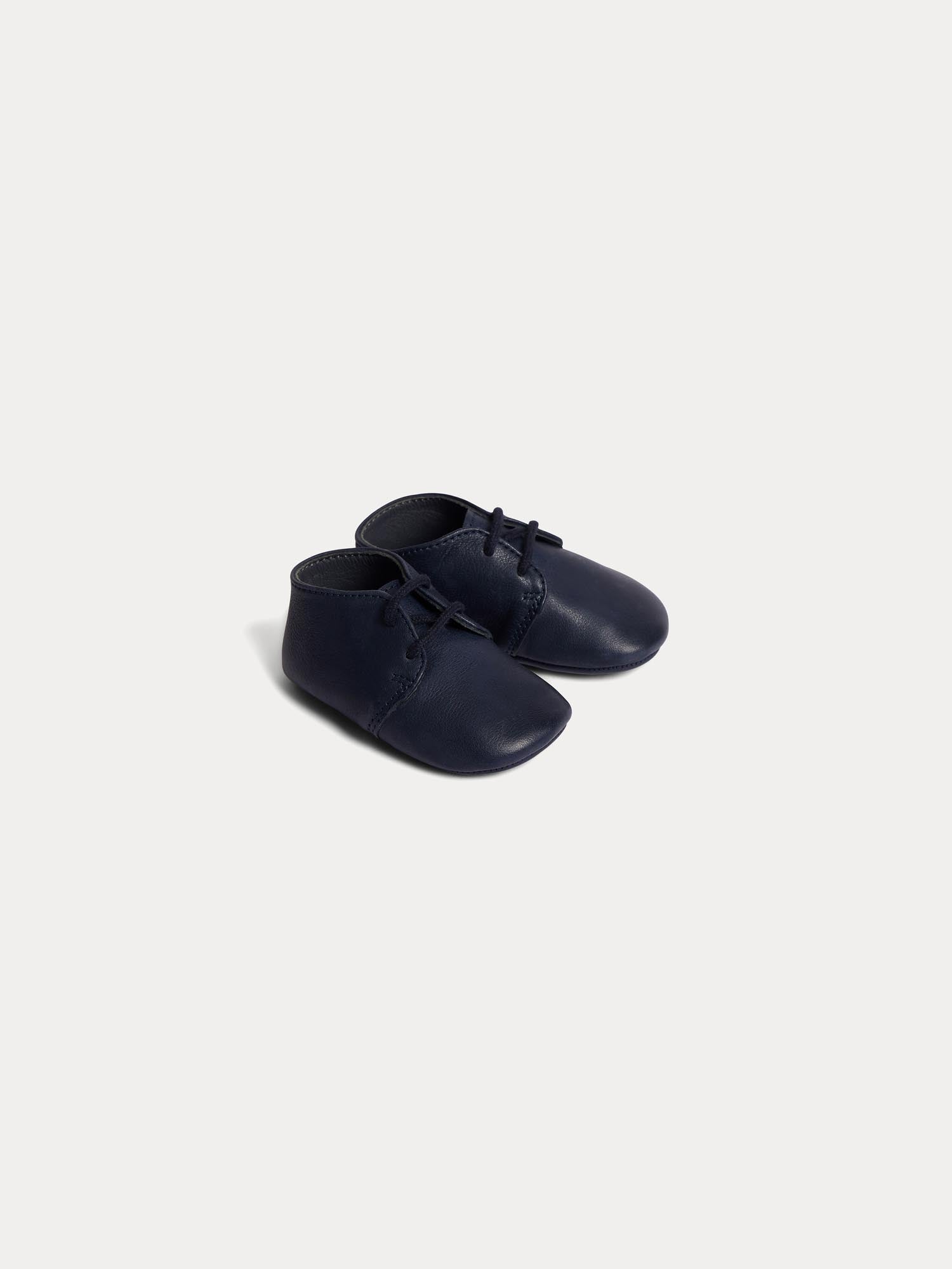 Baby Boys & Girls Navy Flat Shoes