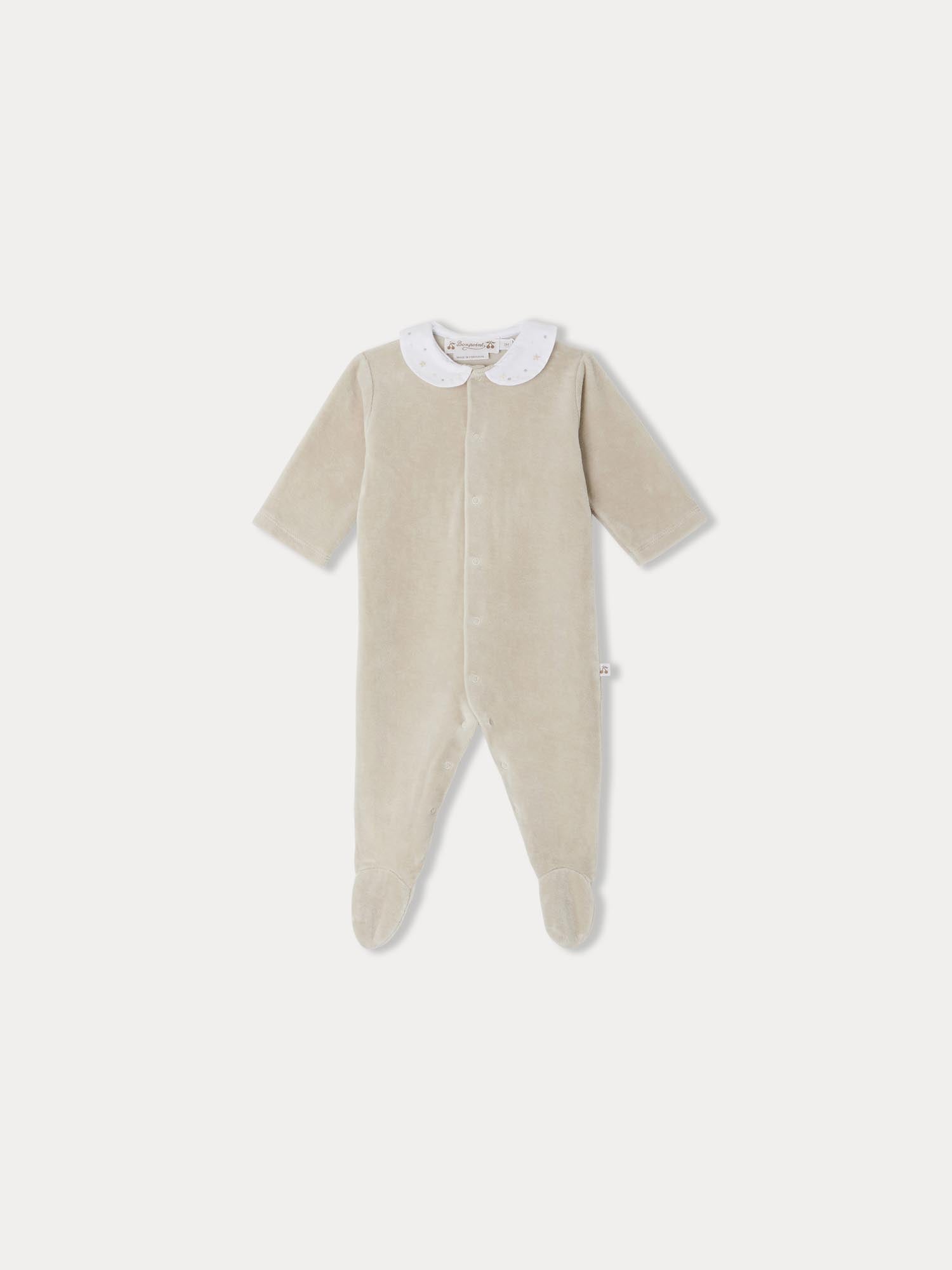 Baby Boys & Girls Sand Cotton Babysuit