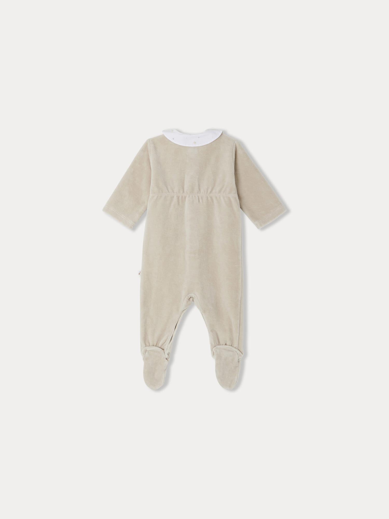 Baby Boys & Girls Sand Cotton Babysuit