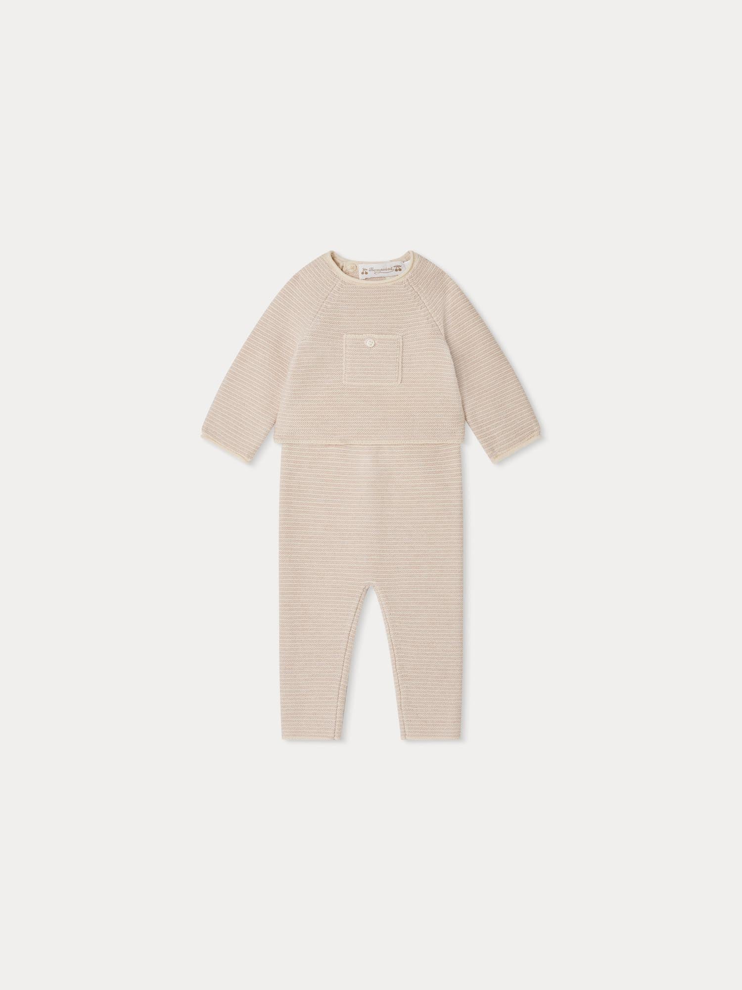 Baby Boys & Girls Beige Wool Set