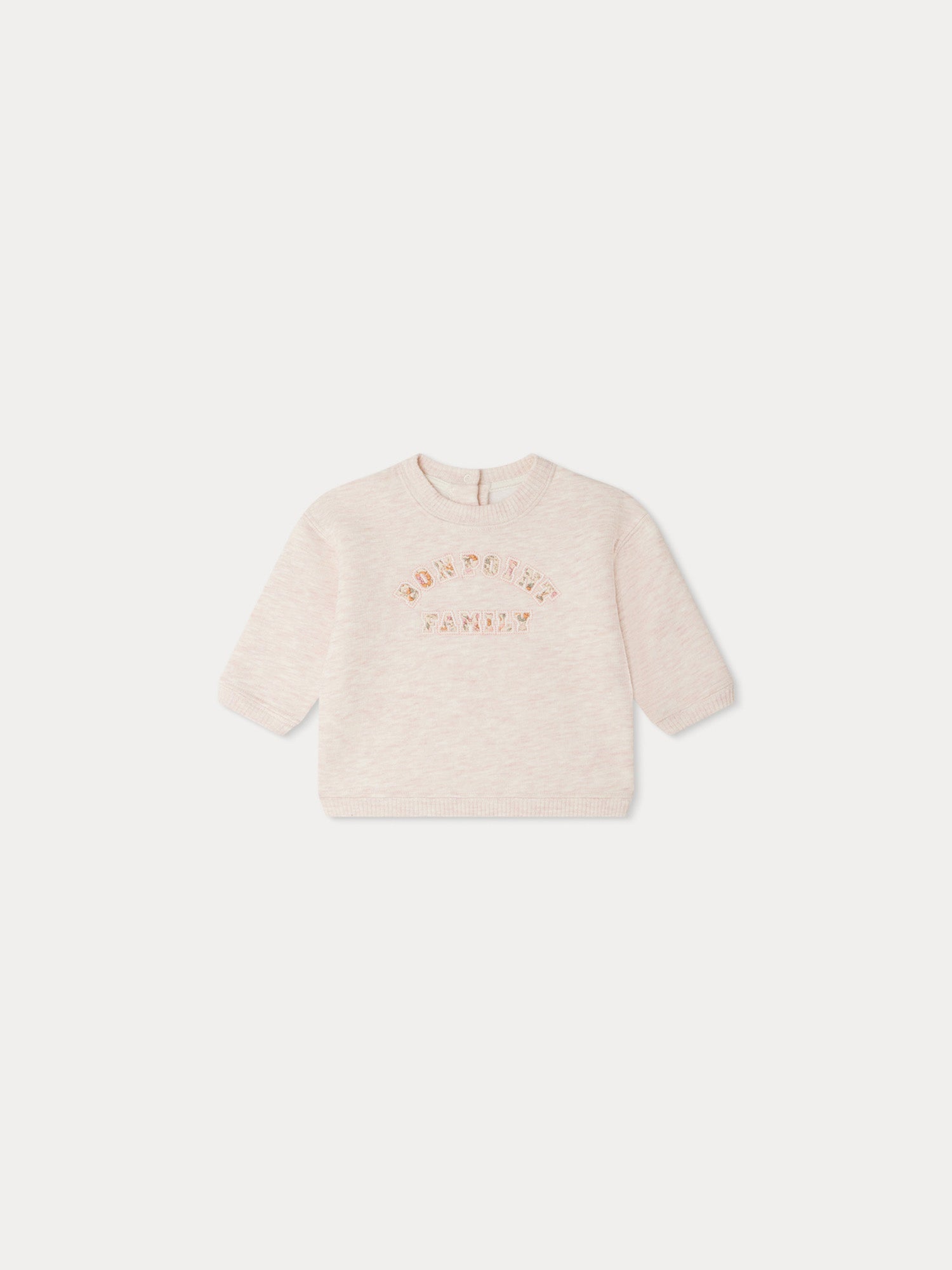 Baby Girls Beige Logo Sweatshirt