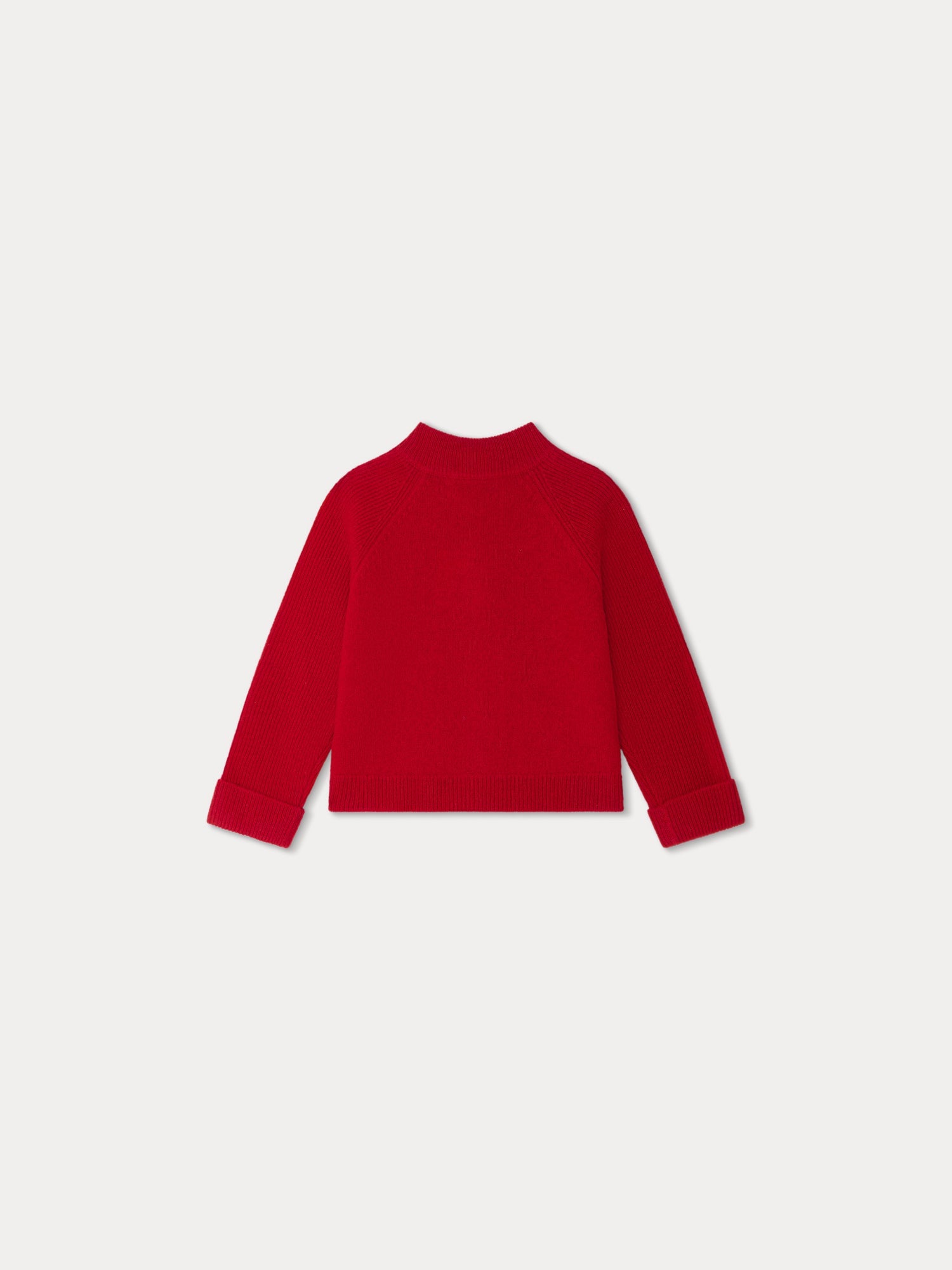 Baby Boys Red Wool Cardigan