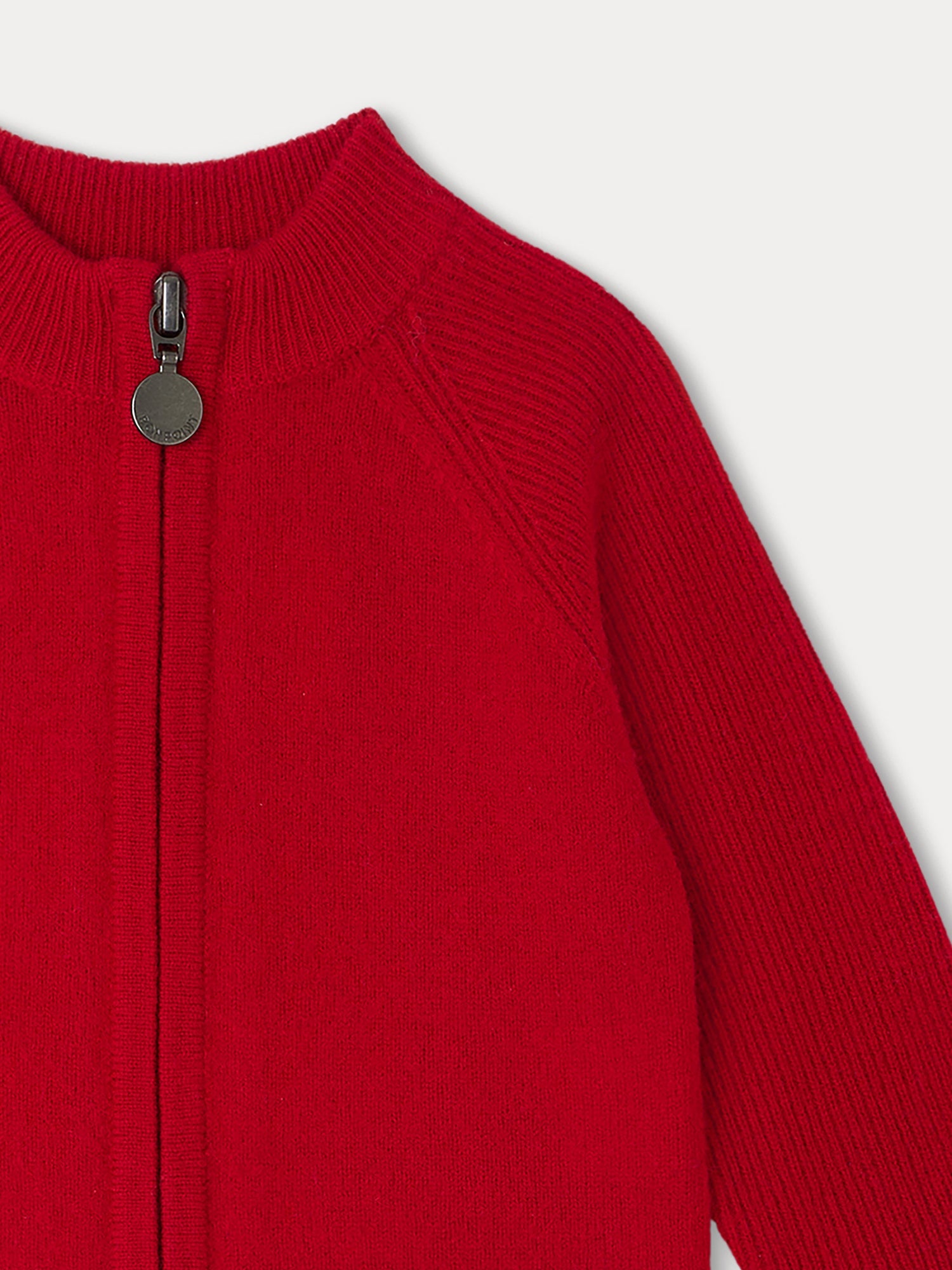 Baby Boys Red Wool Cardigan