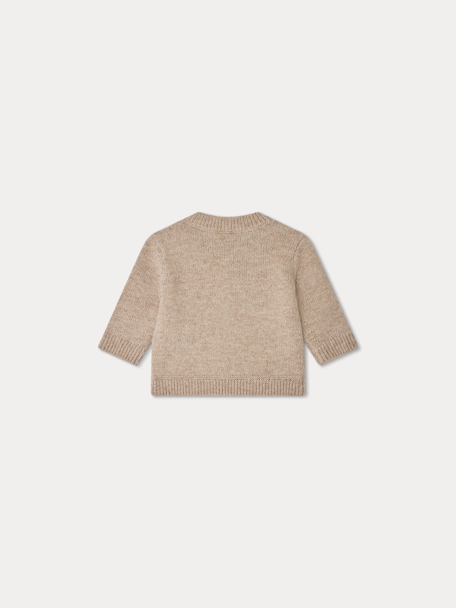 Baby Boys Beige Wool Sweater