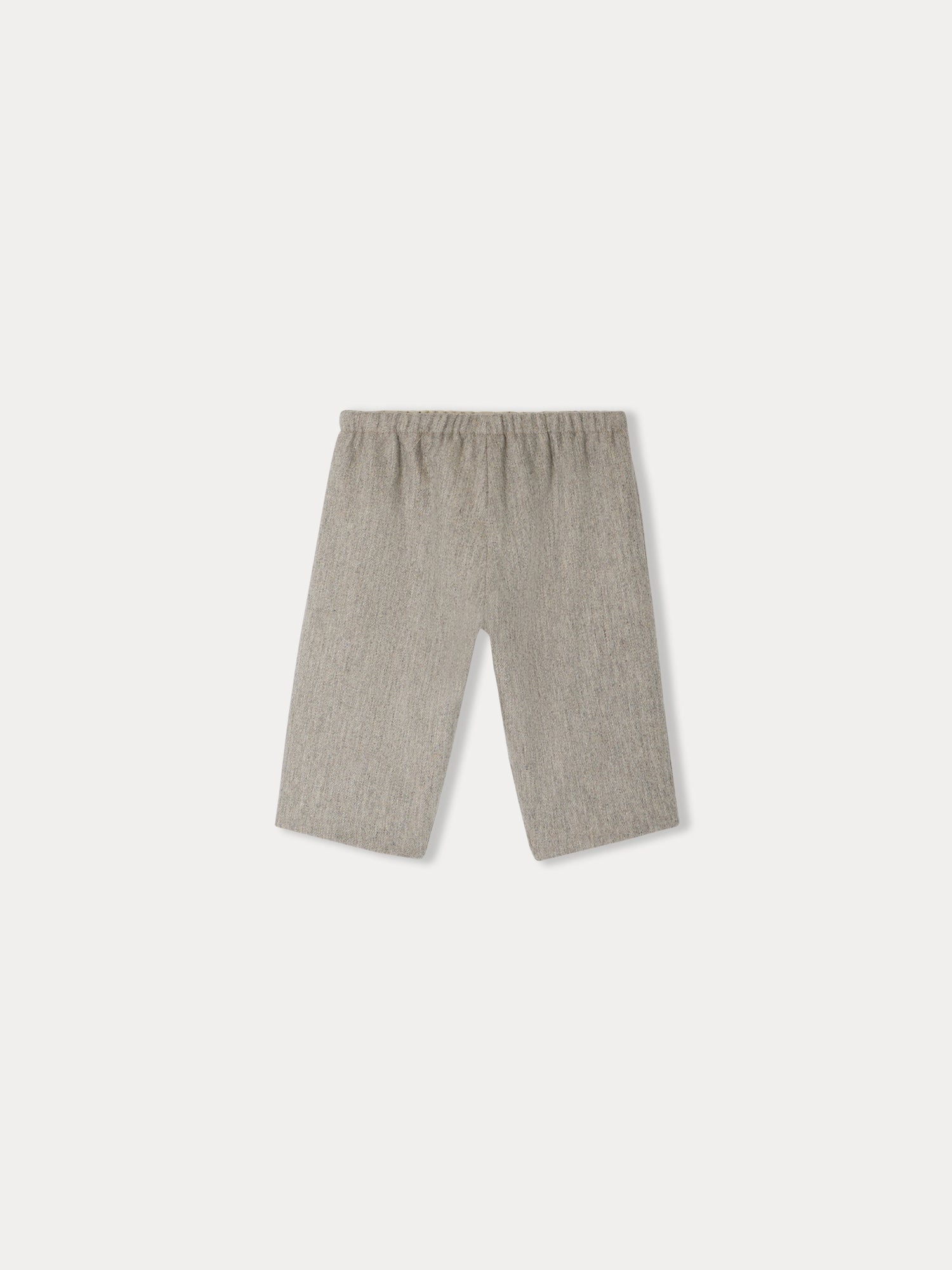 Baby Boys Beige Grey Wool Trousers