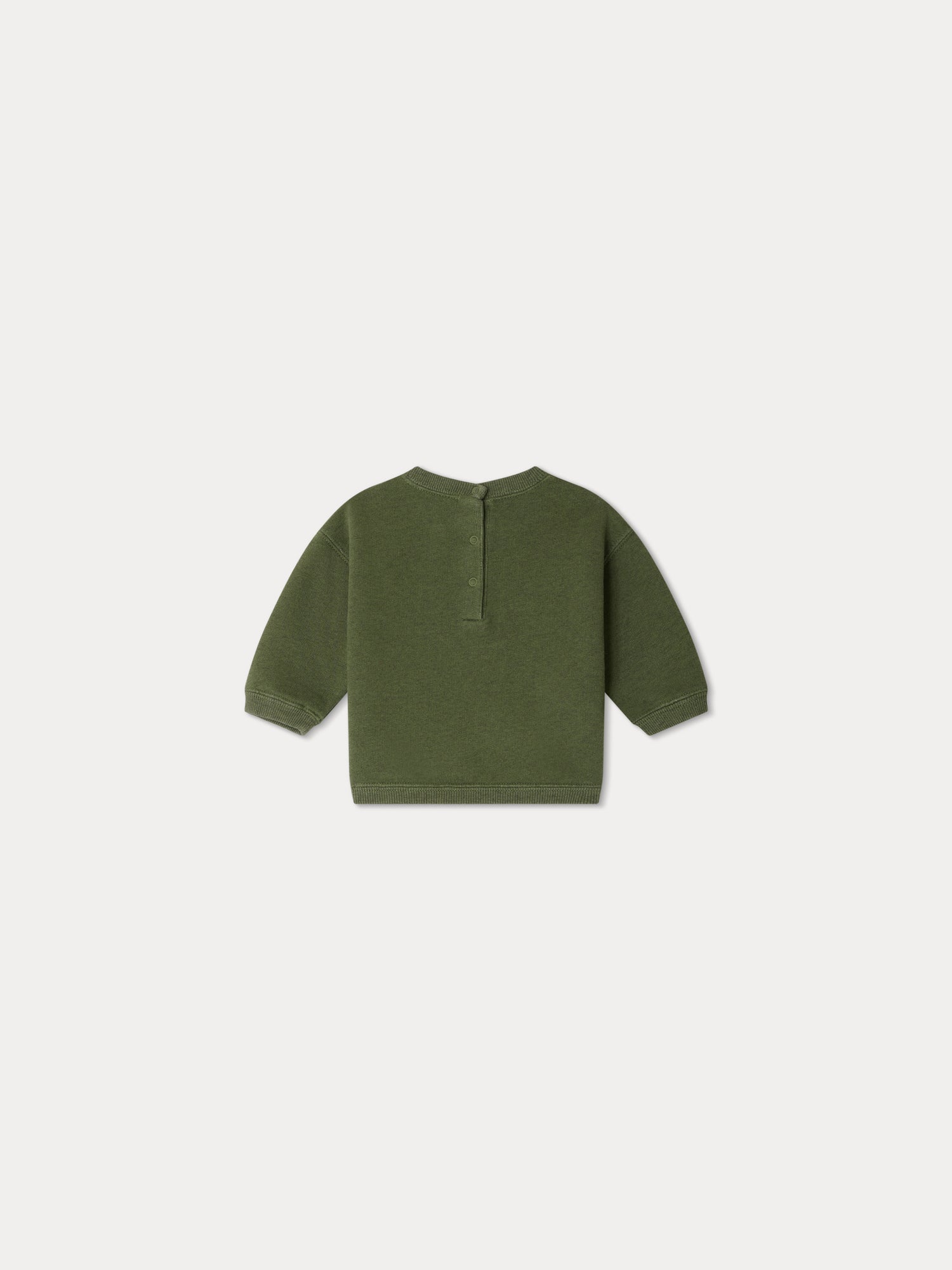 Baby Boys Green Cotton Sweatshirt