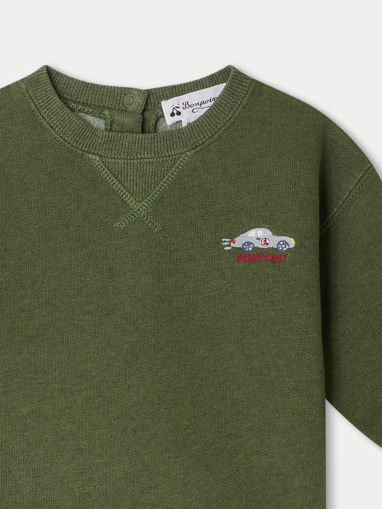 Baby Boys Green Cotton Sweatshirt