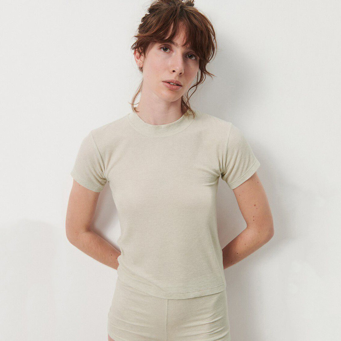 Women Beige T-Shirt